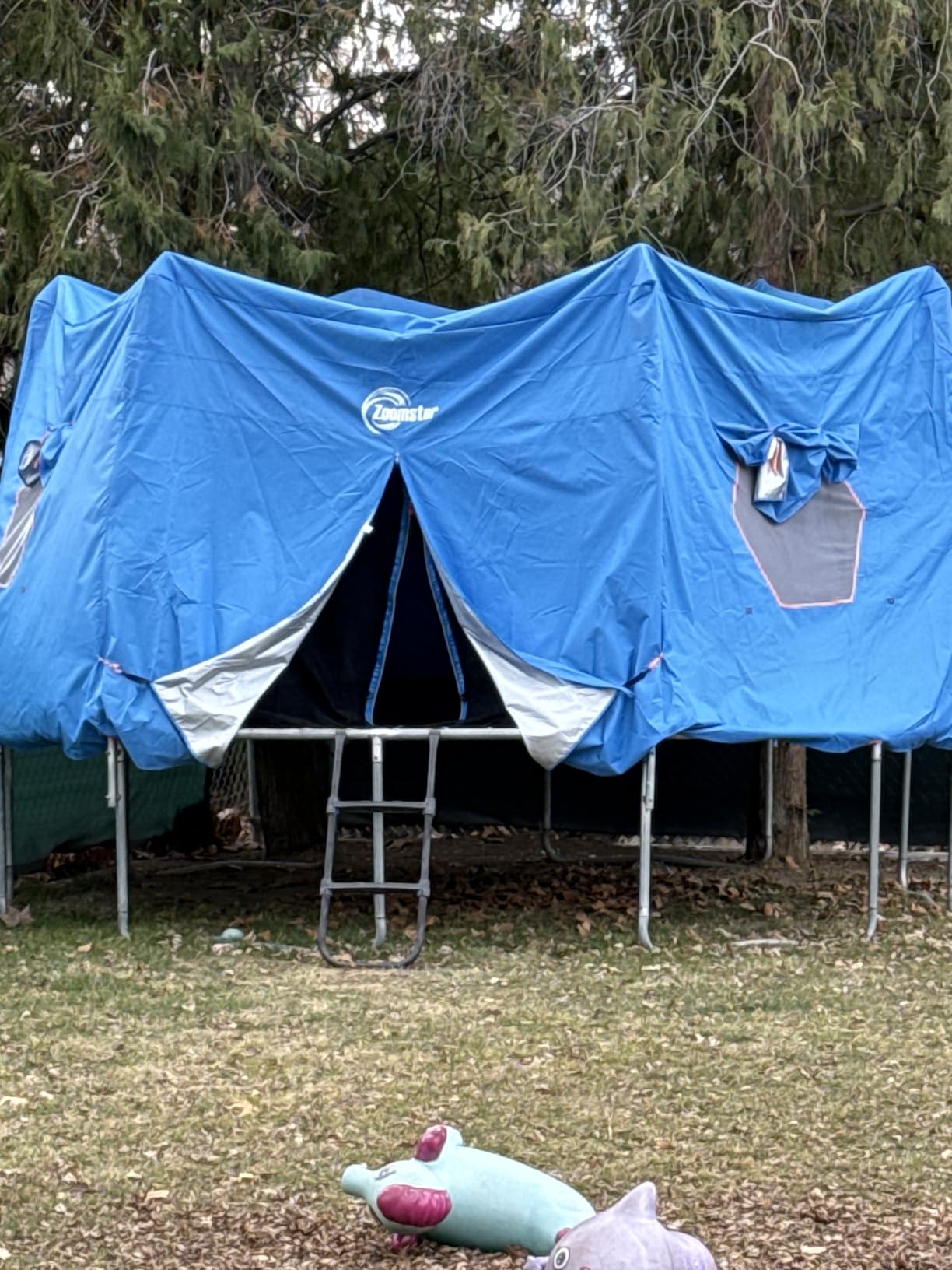 14FT Trampoline Tent Cover, Fits for 6 Straight Pole Round Trampoline (Tent Only) customer photo 2