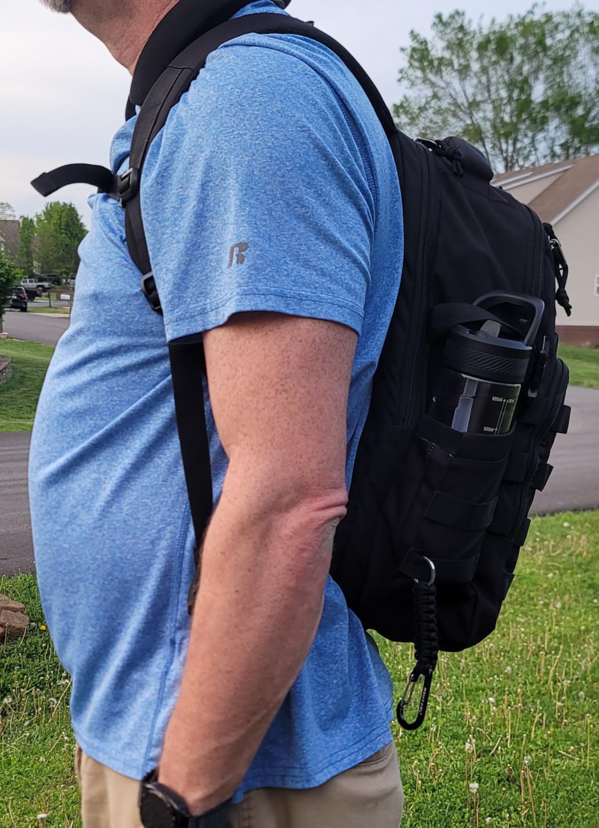 Wotony Military tactical backpack, backpack for men black small tactical assault bag customer photo 2