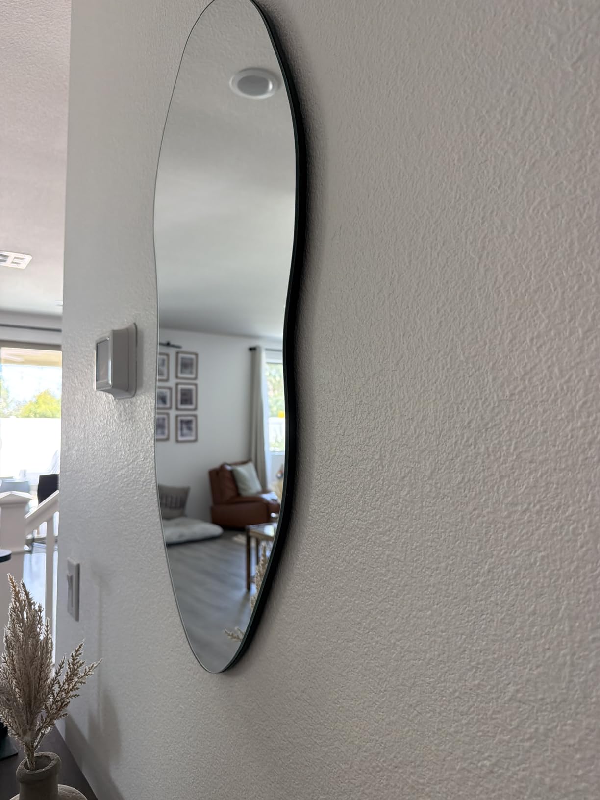 Delma Home Gym Mirrors, 12'' x 12'' Glass Mirror Tiles, 16 PCS customer photo 1