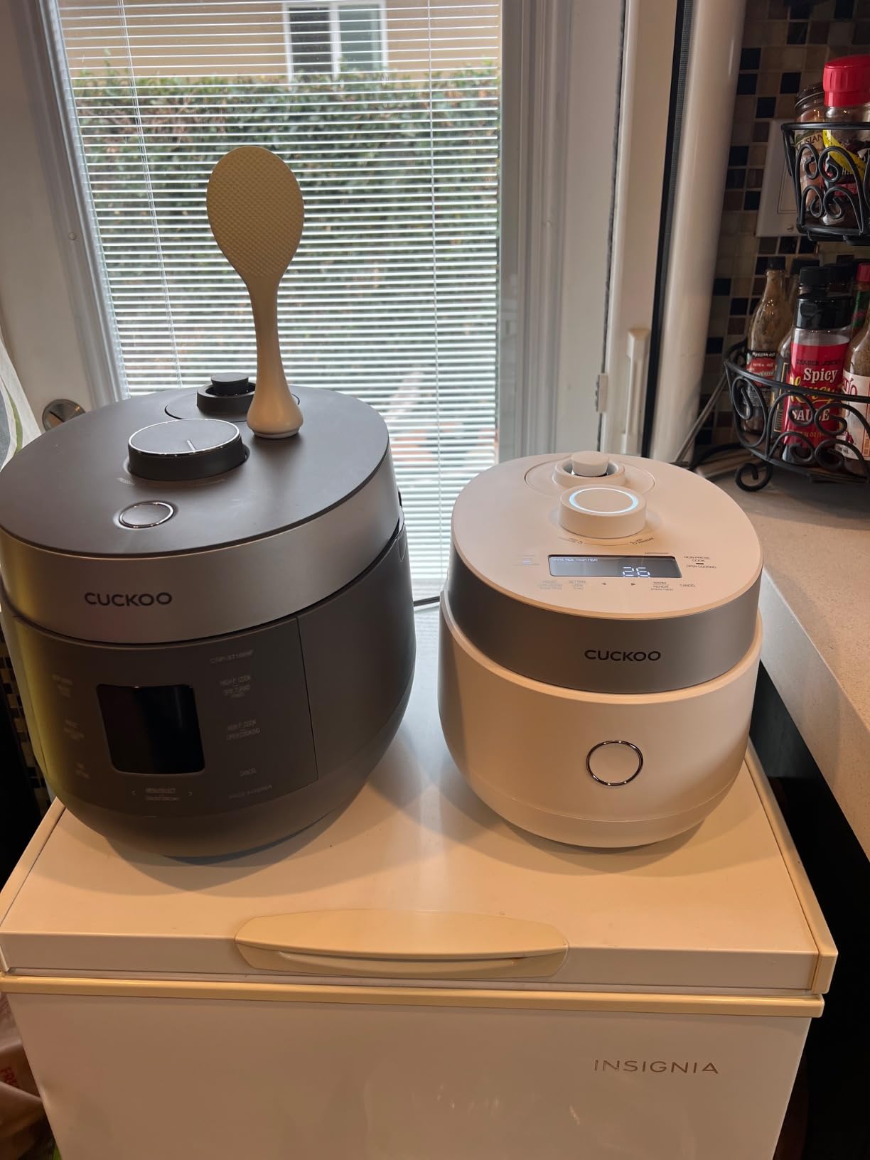 CUCKOO CRP-MHTR0309F | 3-Cup (Uncooked) Twin Pressure Induction Heating Rice Cooker | 11 Menu Options: High/Non-Pressure & More, Made in Korea | White, 3 Cups customer photo 1