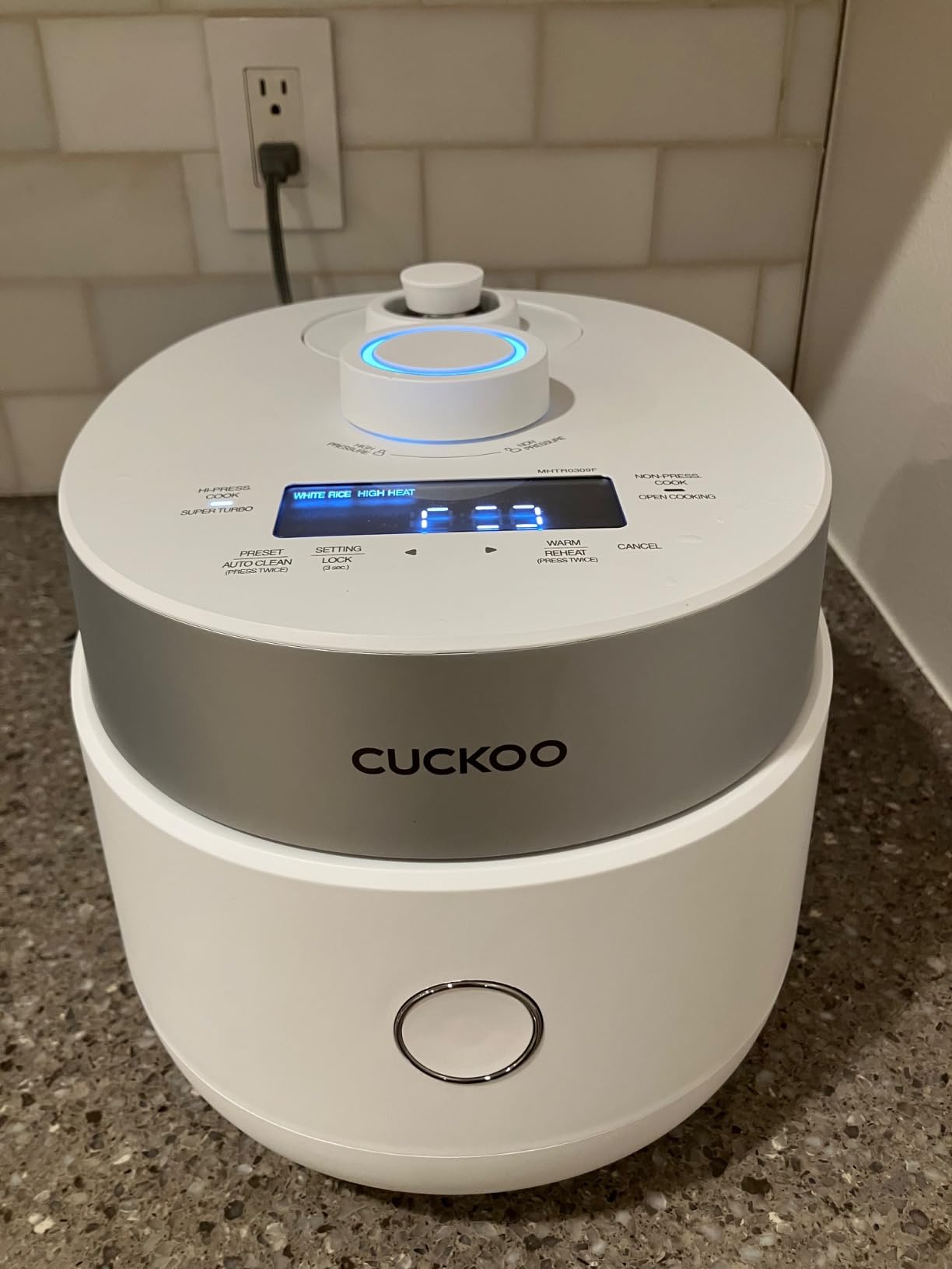 CUCKOO CRP-MHTR0309F | 3-Cup (Uncooked) Twin Pressure Induction Heating Rice Cooker | 11 Menu Options: High/Non-Pressure & More, Made in Korea | White, 3 Cups customer photo 2