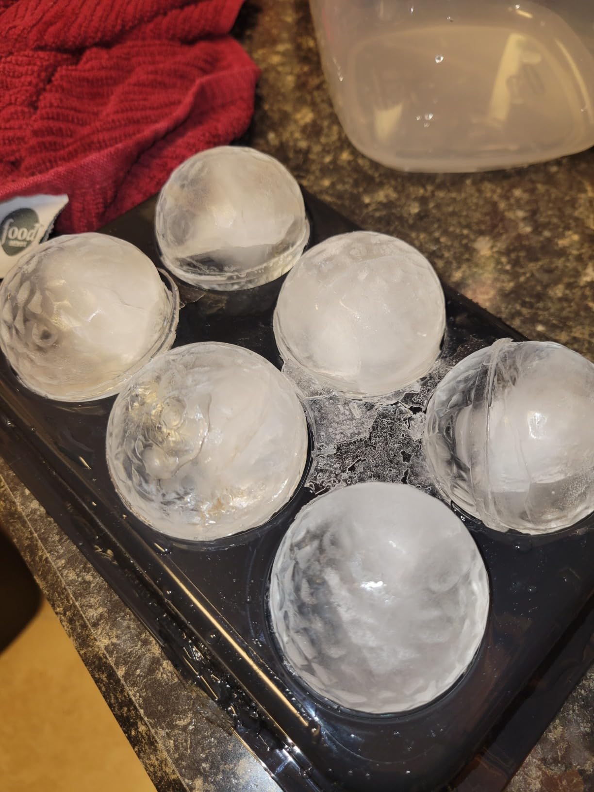 Round Ice Cube Mold with Lid, 2.2 Inch Large Whiskey Ice Ball Maker customer photo 2