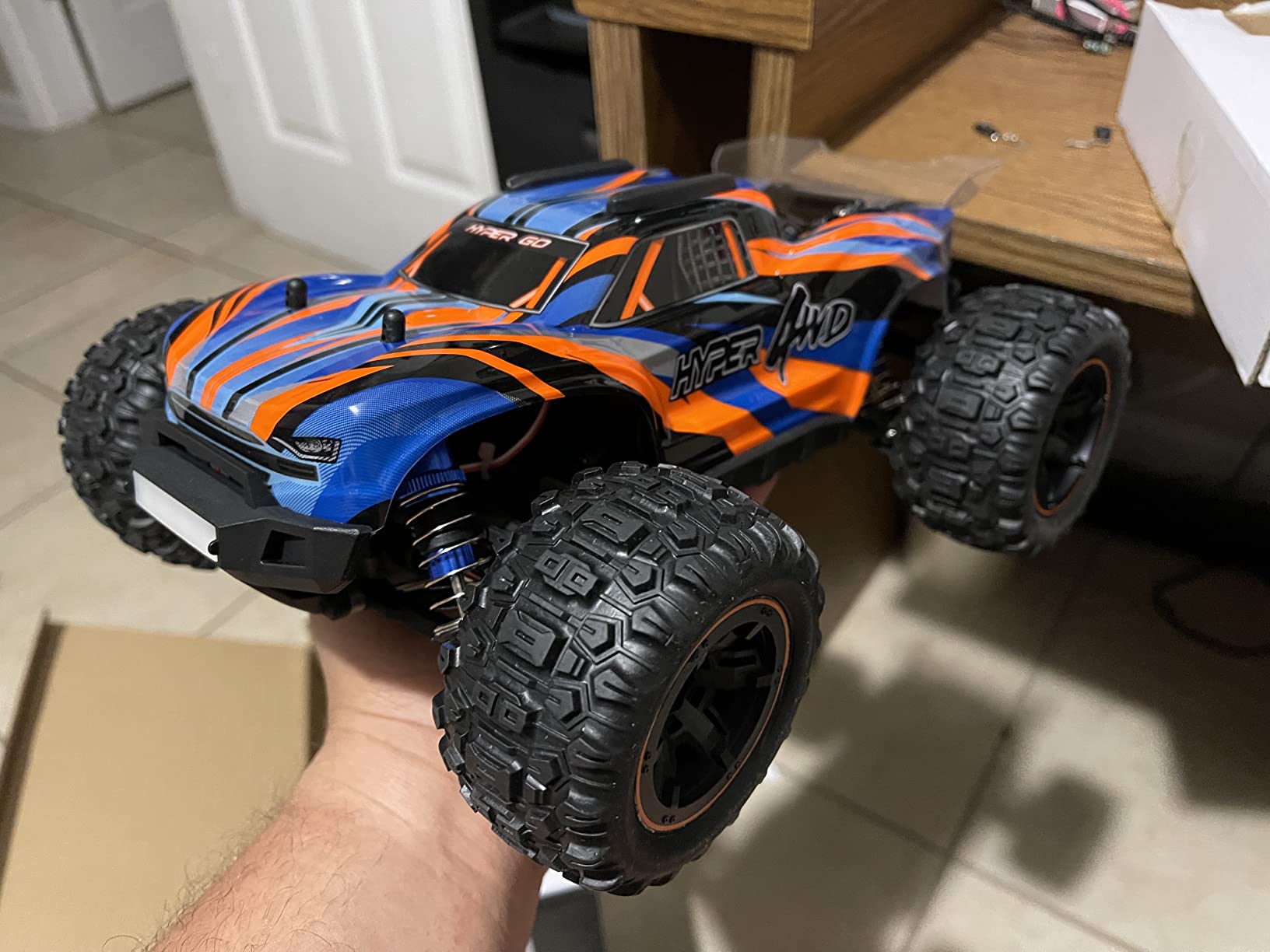 HYPER GO H16DR 1:16 Scale Ready to Run Fast Remote Control Car, High Speed Jump RC Monster Truck, Off Road RC Cars, 4WD All Terrain RTR RC Truck with 2 LiPo Batteries for Boys and Adults customer photo 2