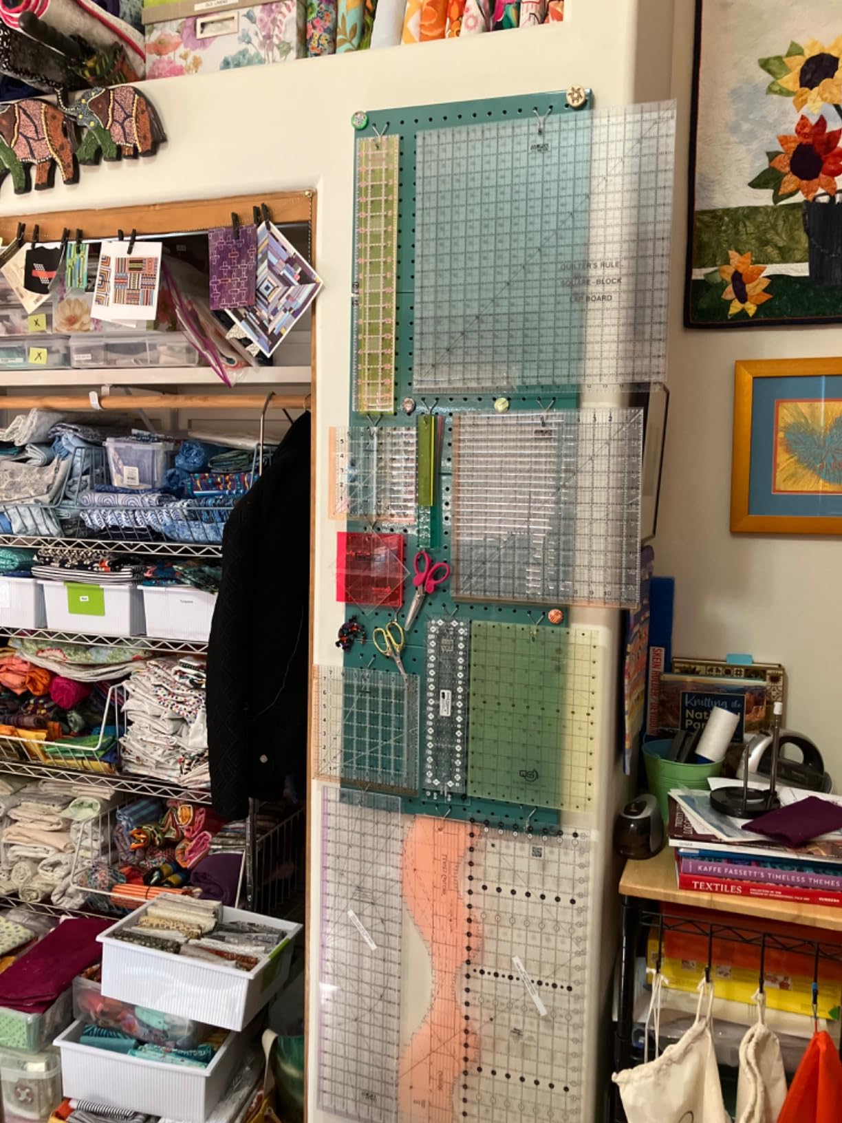 Metal Pegboard Wall Organizer 12
