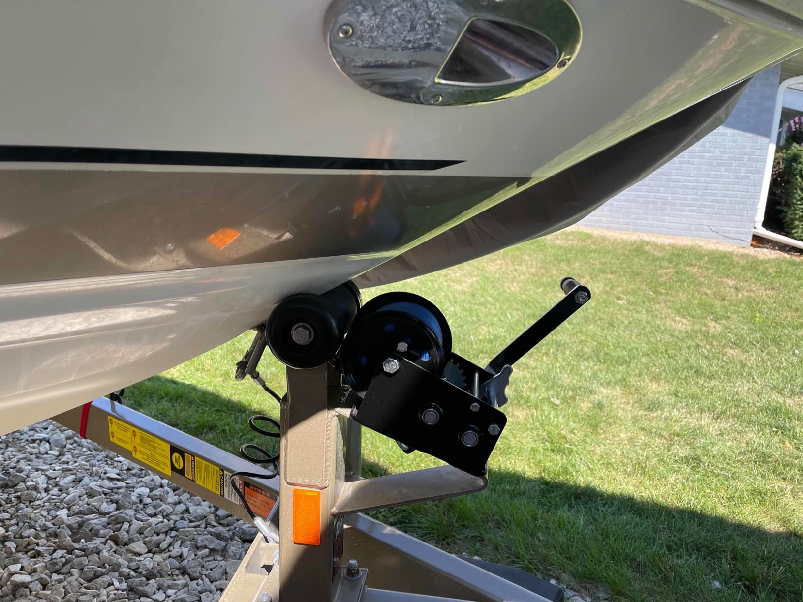 Boat Trailer Winch Hand Winch 3500lbs with 33ft (10m) Polyester Strap customer photo 1