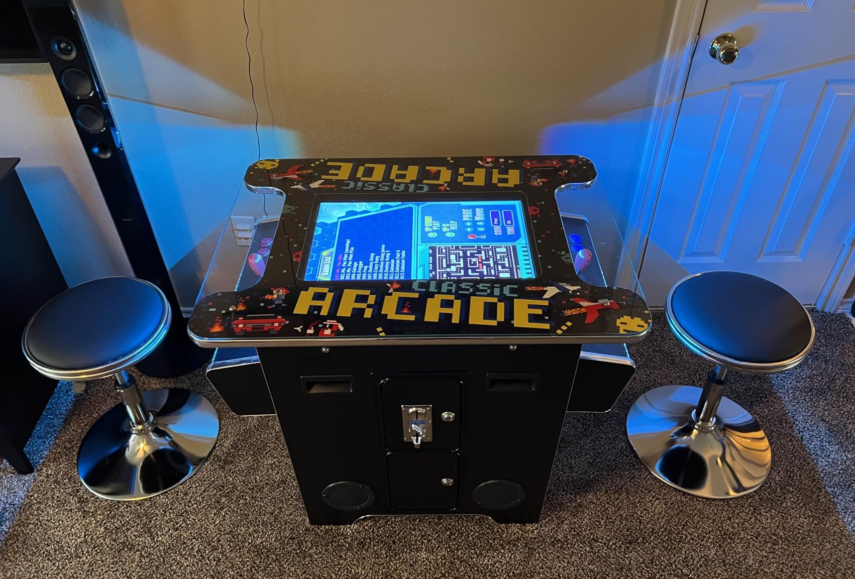 TOP US VIDEO ARCADES Full Size Commercial Grade Cocktail Arcade Machine 2 Player Retro 412 Games 22