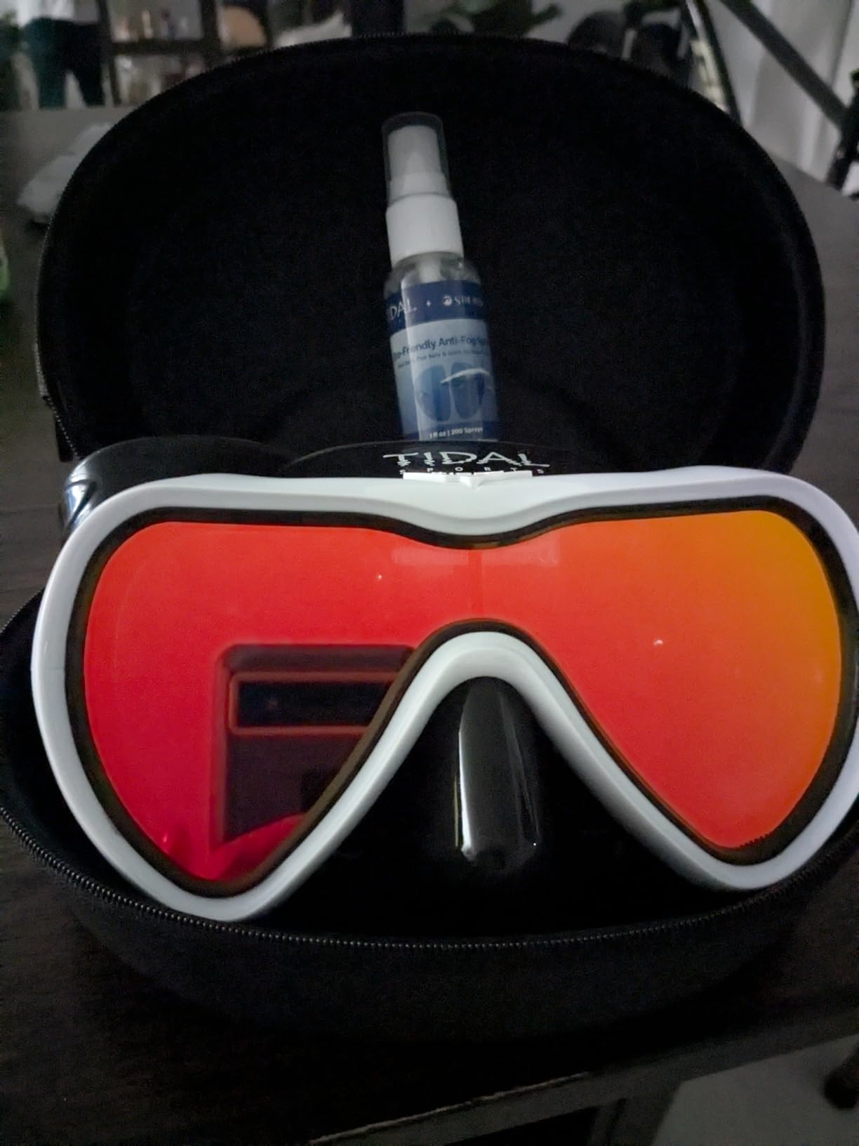 Tidal Mask-Advanced Anti Fog Diving Mask for Scuba Diving, Snorkeling, Free Diving&Swimming. Wide-Angle Tempered Glass Single Lens. customer photo 1