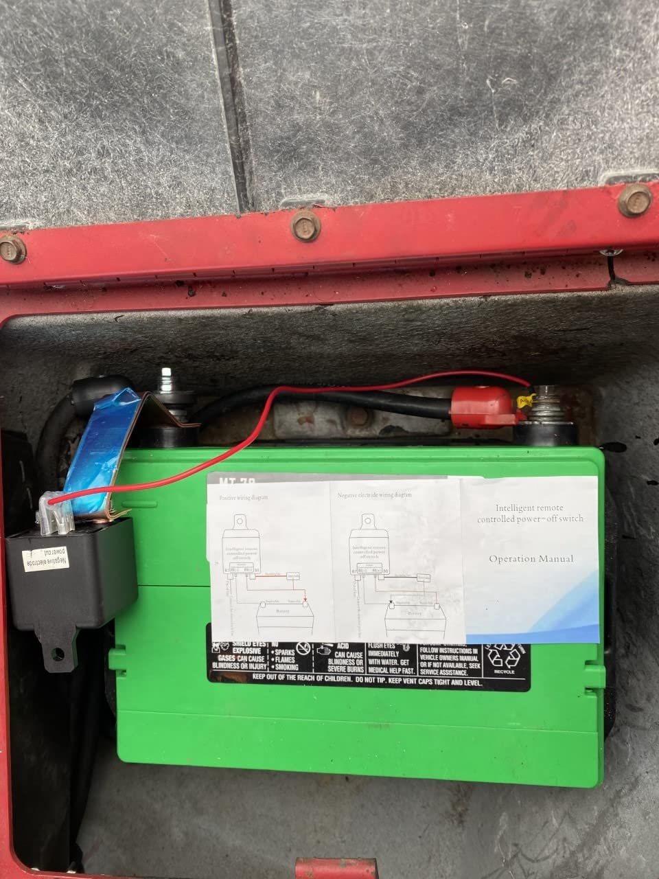 Remote Battery Disconnect Switch 12V Battery Kill Switch for Car, 200A Upgraded Remote Control Battery Negative Cut Off Switch Anti-Theft Prevent Battery Drain Isolator for Truck, RV 360A Starting customer photo 1