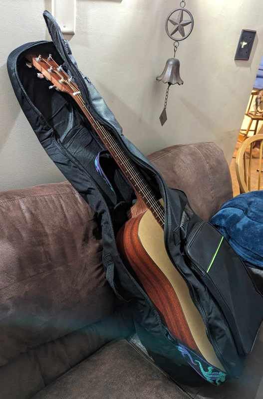 CAHAYA Electric Guitar Bag 0.3in Padded Gig Bag Case Soft Backpack Green customer photo 1