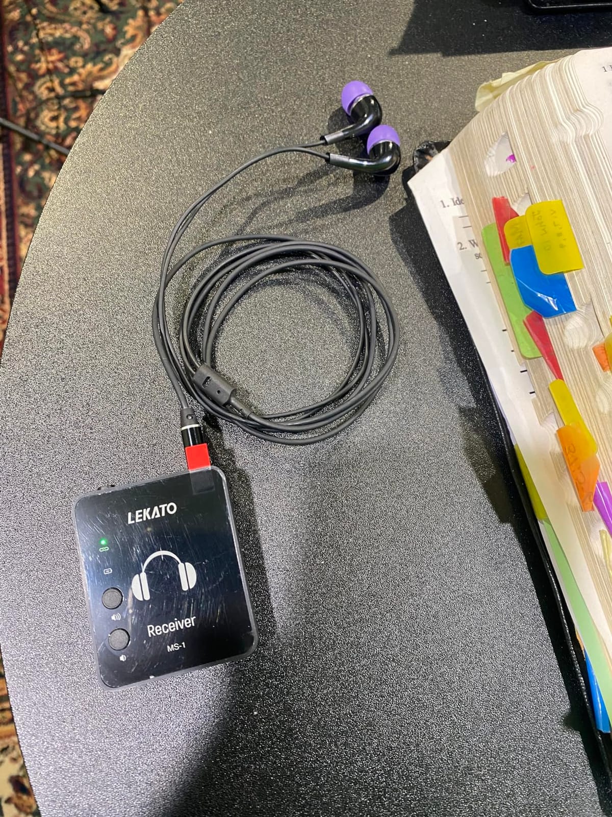 LEKATO Wireless in Ear Monitor System 2.4GHz, Stereo in-Ear Monitoring with Transmitter Receiver Clip-On, One to Many, Auto-Pairing, Wireless IEM for Band Rehearsal,Studio, Church,Small Gigs(MS-1) customer photo 1