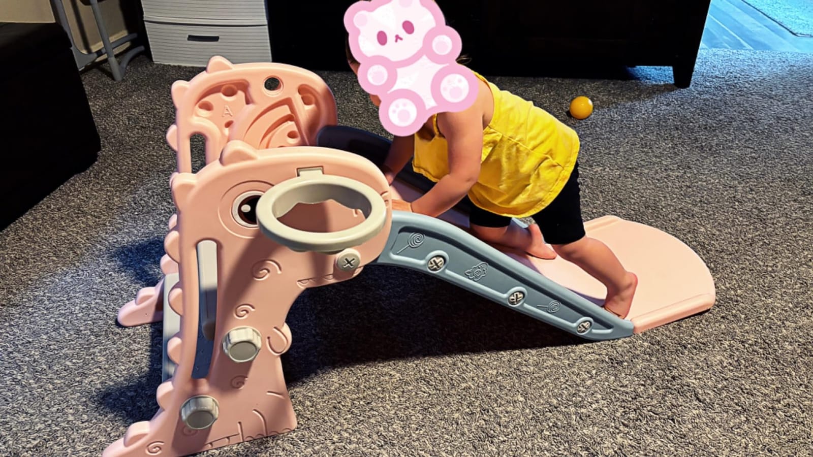 Nyeekoy 3 in 1 Toddler Slide Indoor & Outdoor Playground customer photo 1