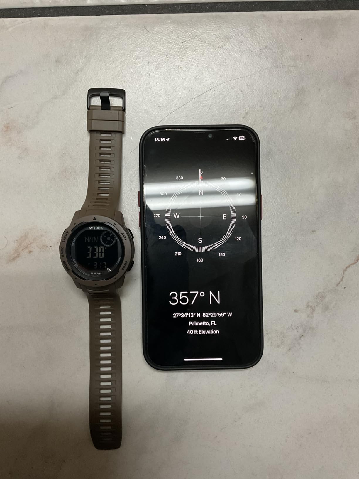 AVTREK Tactical Watch with Compass Pedometer,50M Waterproof-2003 customer photo 2