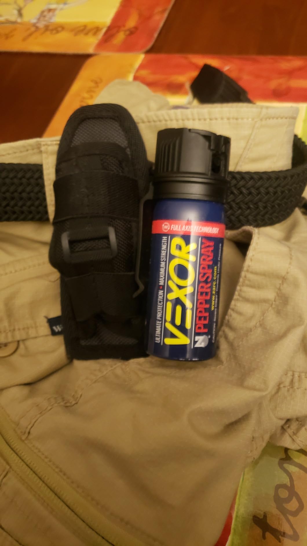 Zarc Vexor Pepper Spray with Belt Clip, 360° Full Axis Technology, Flip Top Safety, 20-Foot Range, 1.8 fl oz customer photo 2