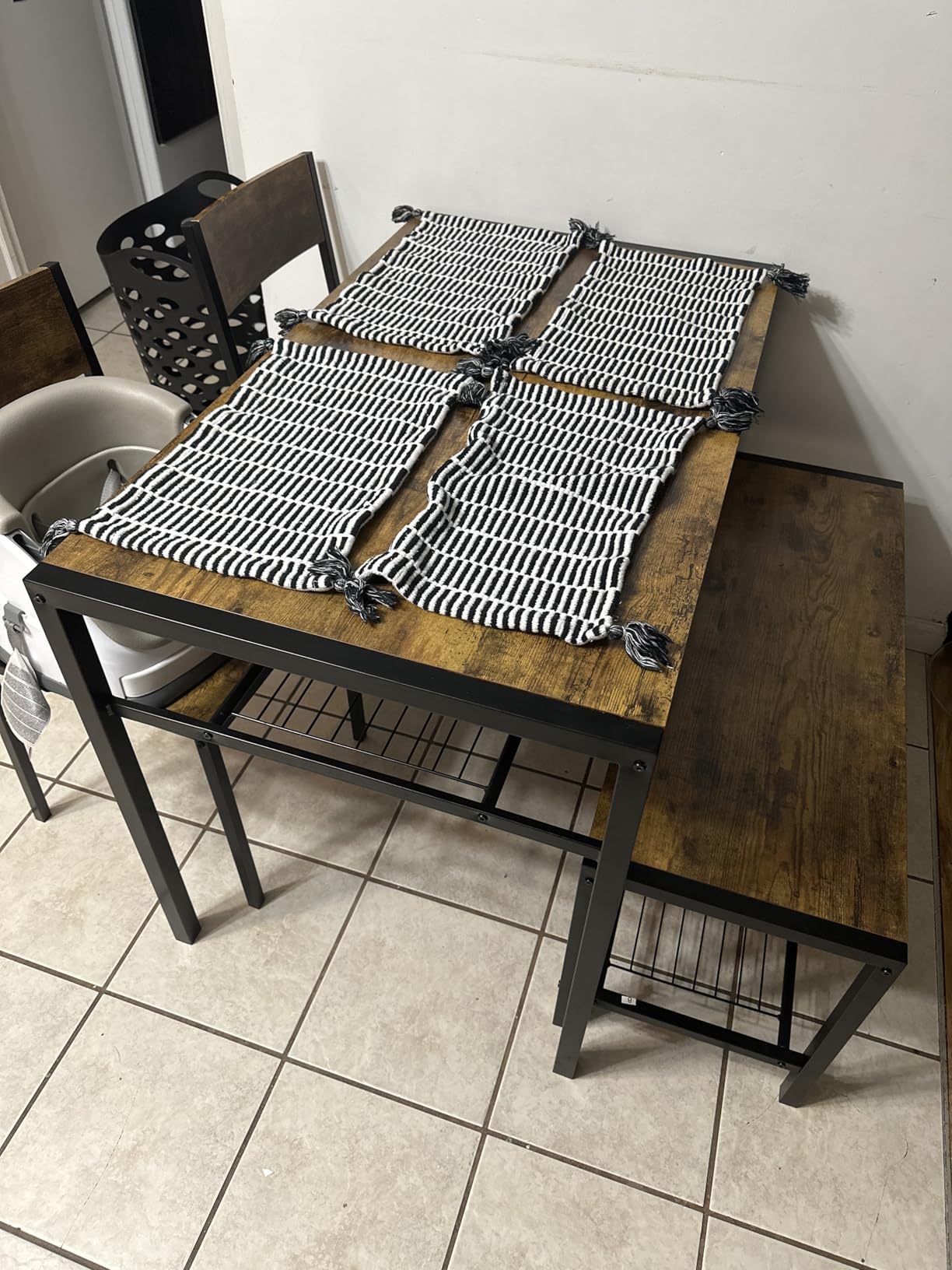 Gizoon 4-Piece Dining Table Set for 4, Kitchen Table customer photo 1