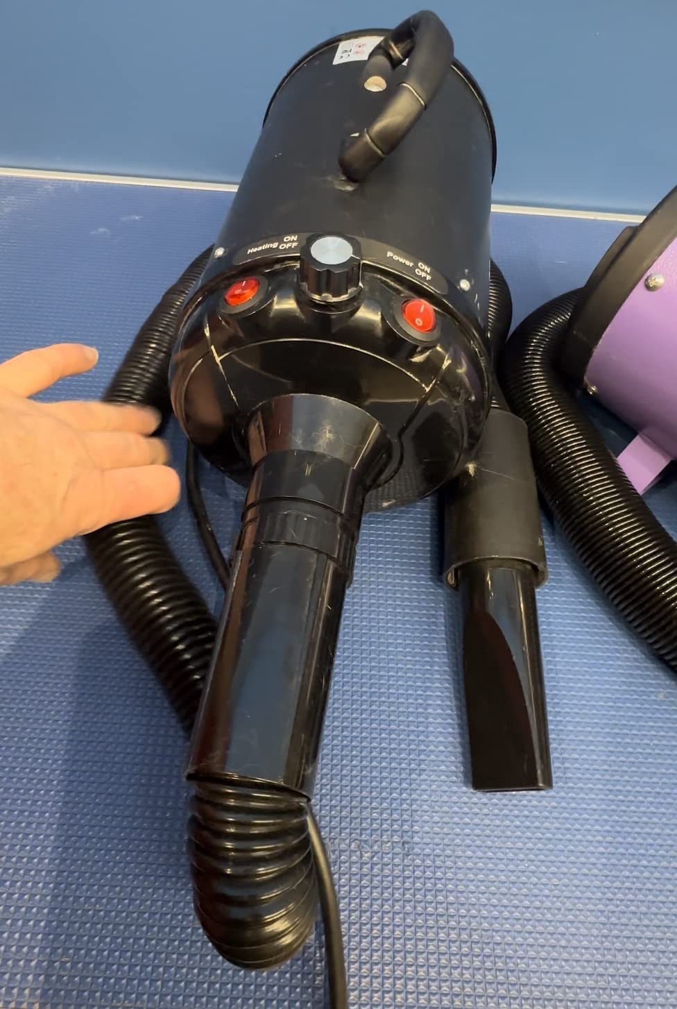 EGFKI Dog-Hair-Dryer, 5.2HP/ 3800W High Velocity Pet Blow Dryer with Heater for Grooming, Speed Temperature Adjustable Dog Blower Grooming Dryer with 4 Nozzles customer photo 1