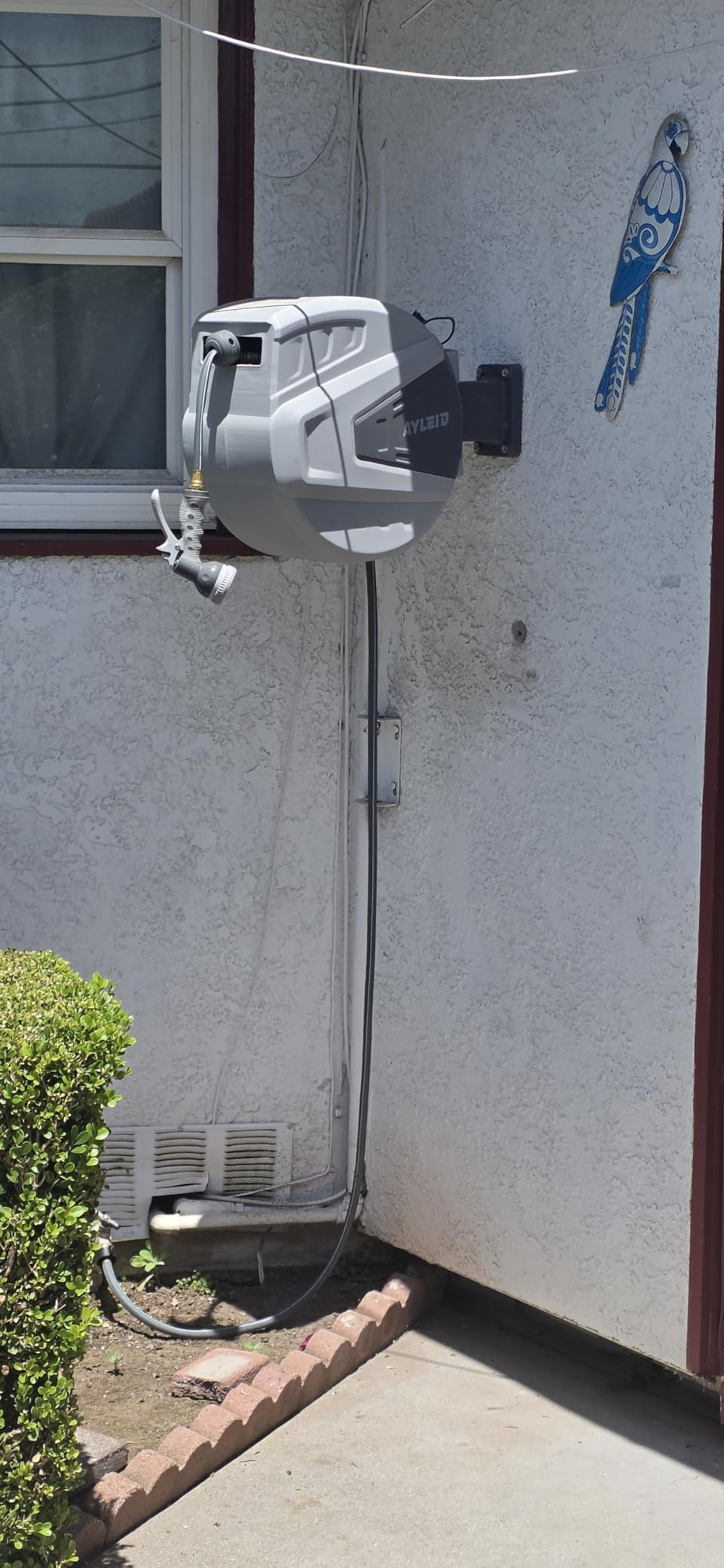 Ayleid Retractable Garden Hose Reel, 1/2