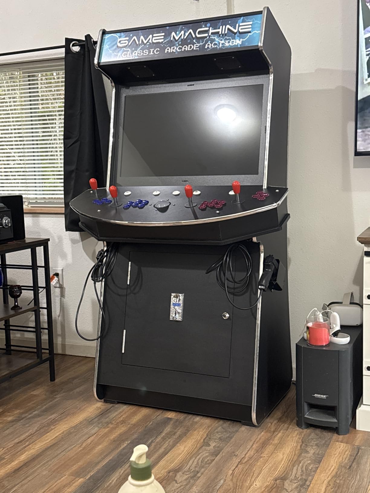 Top Us Video Arcades 4 Player Games 4600 Games 32 inch Screen Black Full Size Commercial Grade Upright Standup Arcade Machine with 2 Game Guns Included customer photo 1
