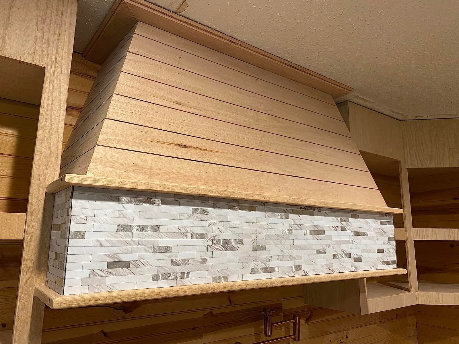 54 Inch Built-In/Insert Range Hood, 4-Speed 1260 CFM, Stainless Steel Under Cabinet Range Hood Kitchen Vent Hood with Liner and Internal Motor, 8
