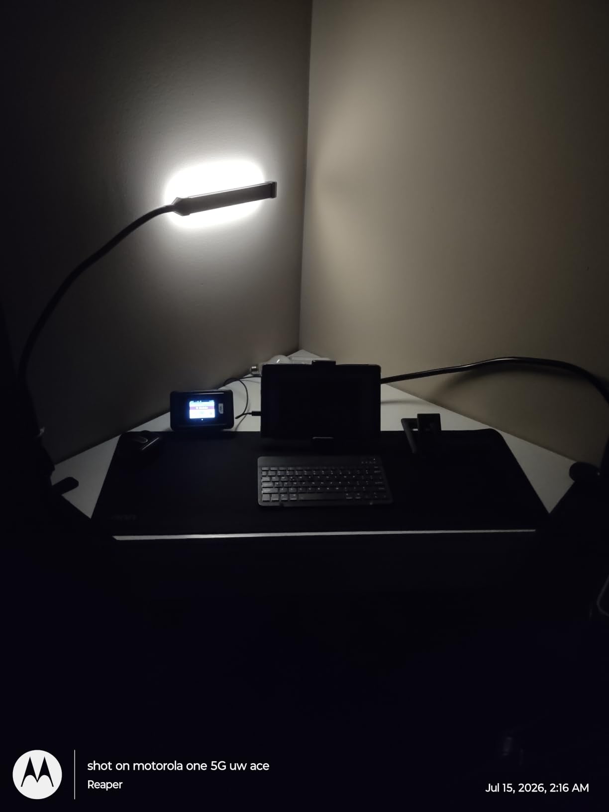 Voncerus LED Desk Lamp with Clamp, Clip on Lights for Home Office, Black customer photo 2