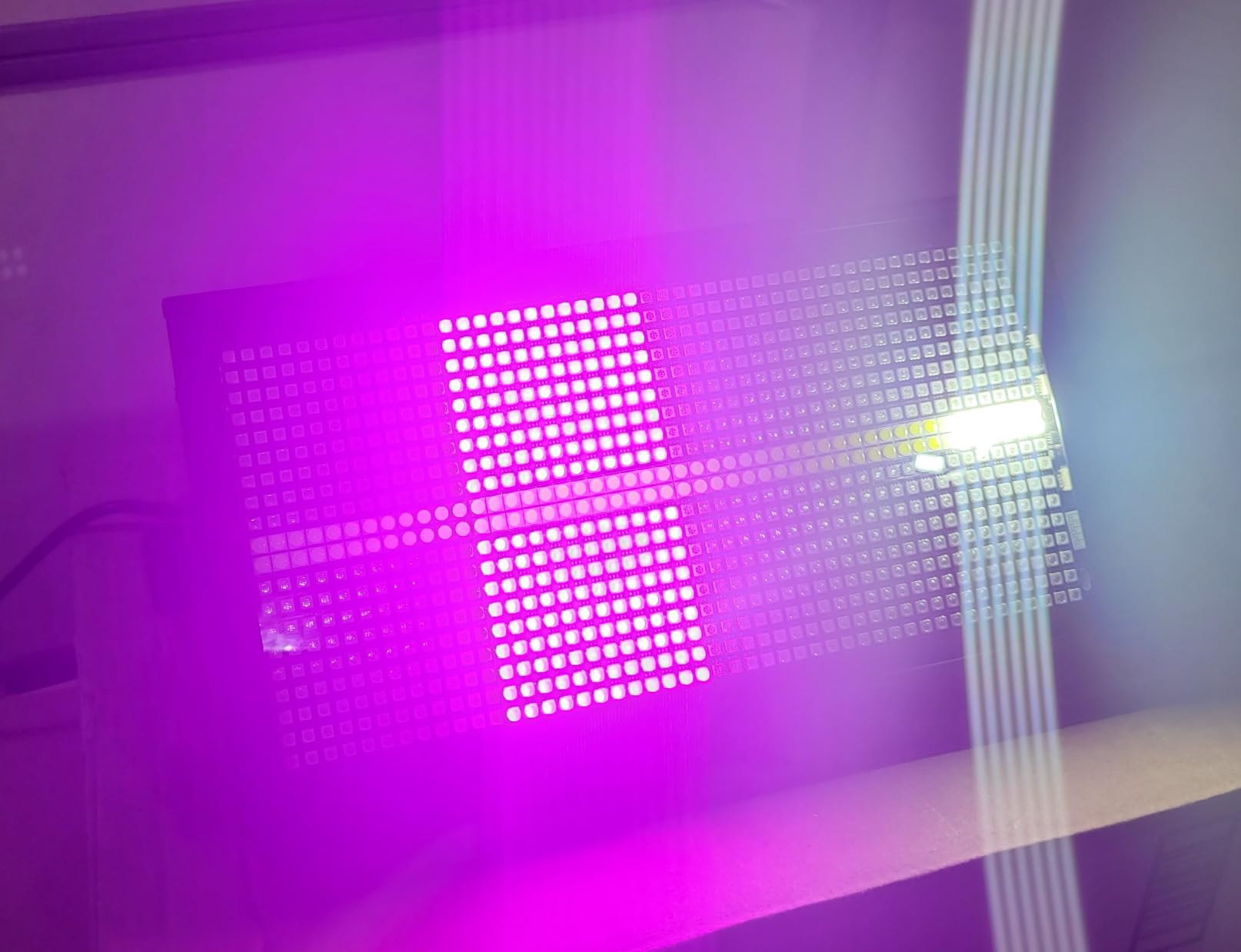 LED Stage Strobe Effect Lights - 120W RGBW DJ Light with 48 Zones Chasing by DMX Control Sound Activated Auto Play Wall Washer Uplight for Event Concert Party Church Wedding Club Stage Lighting customer photo 1