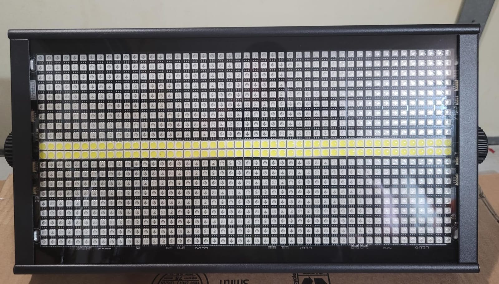 LED Stage Strobe Effect Lights - 120W RGBW DJ Light with 48 Zones Chasing by DMX Control Sound Activated Auto Play Wall Washer Uplight for Event Concert Party Church Wedding Club Stage Lighting customer photo 2