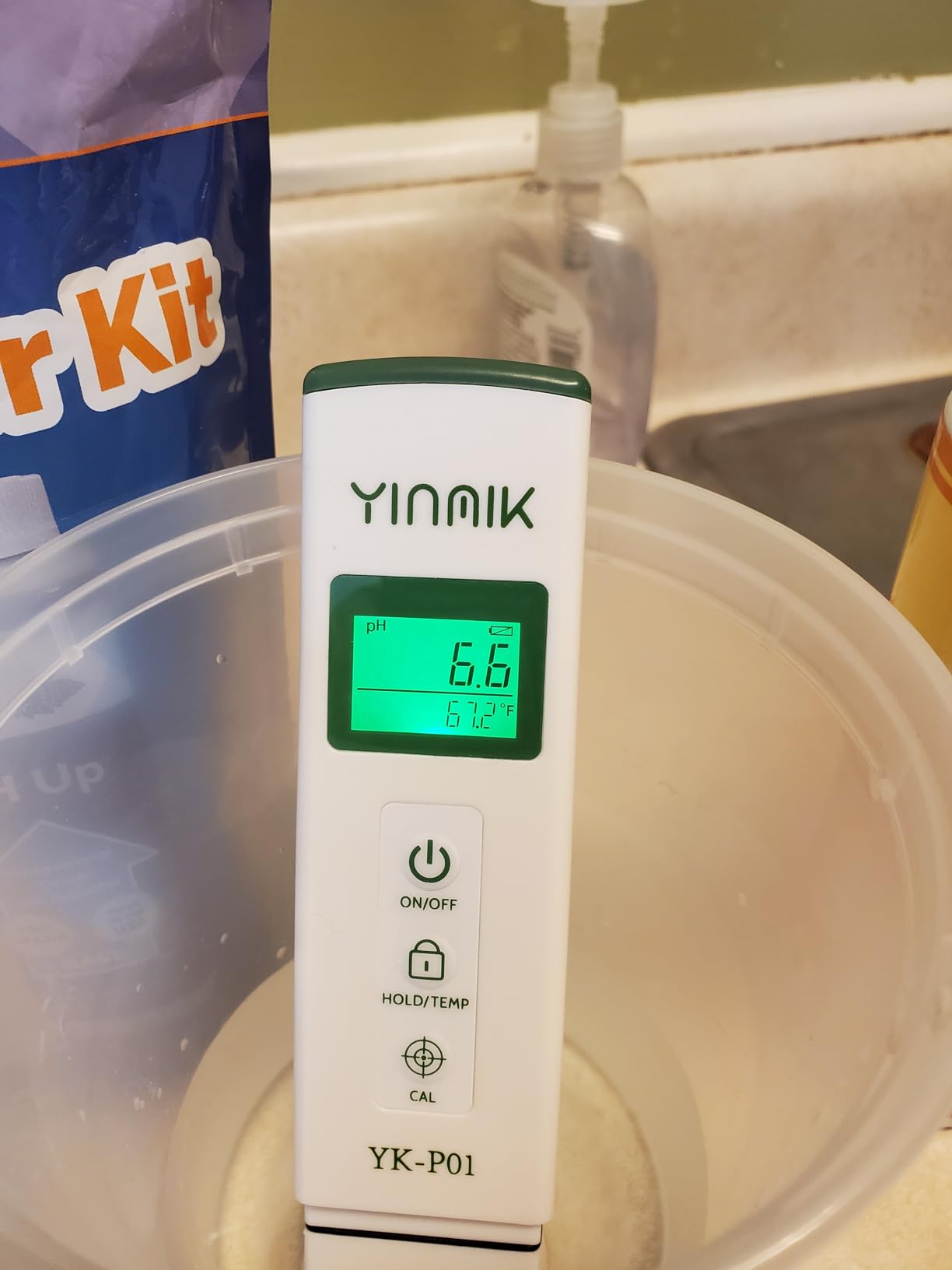 YKMINK YK-P01 pH Tester, Digital pH Meter for Water,pH Temp Meter with ATC customer photo 1