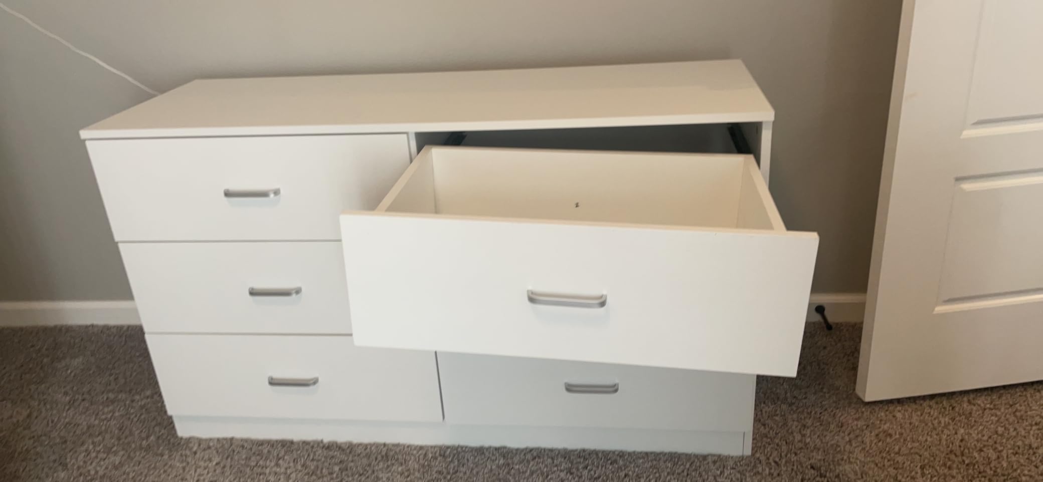 Bigbiglife Dresser for Bedroom, 6 Drawer Double Dresser, Modern Chest of Drawers with Deep Drawers, TV Stand Large Storage Organizer for Living Room, Closet (Light Oak) customer photo 2