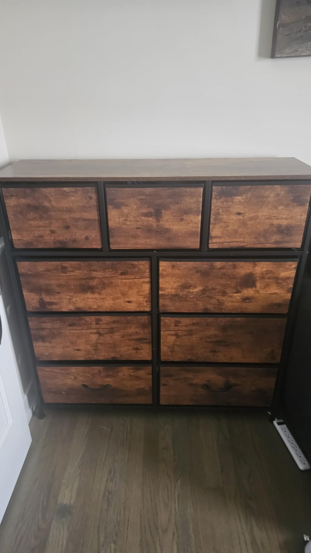 WLIVE Tall Dresser for Bedroom, 9 Drawer Chest of Drawers, White customer photo 1