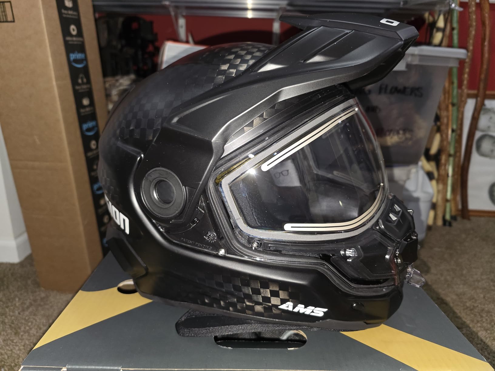 CKX Mission Full Face Helmet - Carbon Solid Electric Double Shield customer photo 1