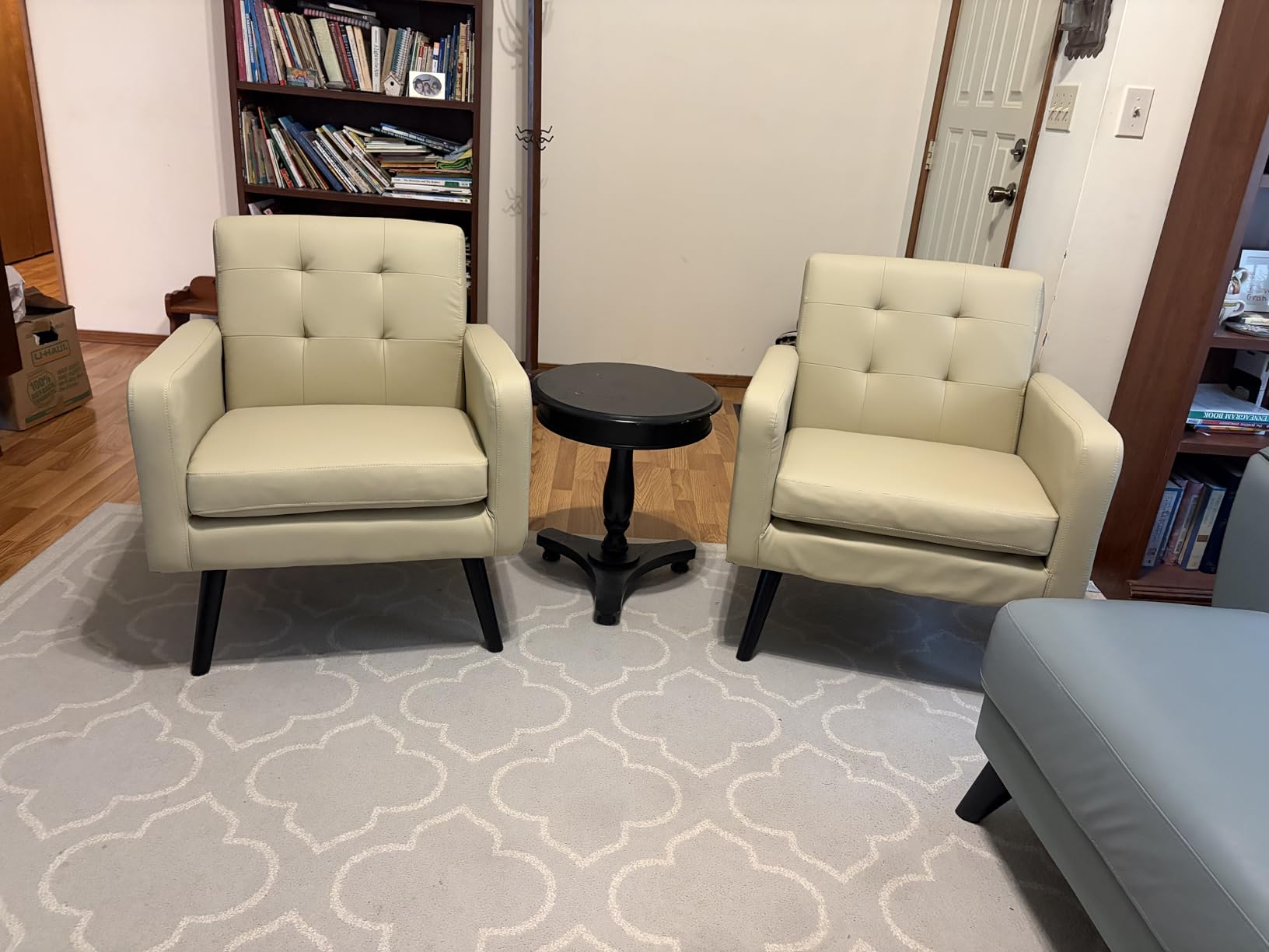 Yaheetech Mid Century Accent Chair Living Room Chair Yellow customer photo 1