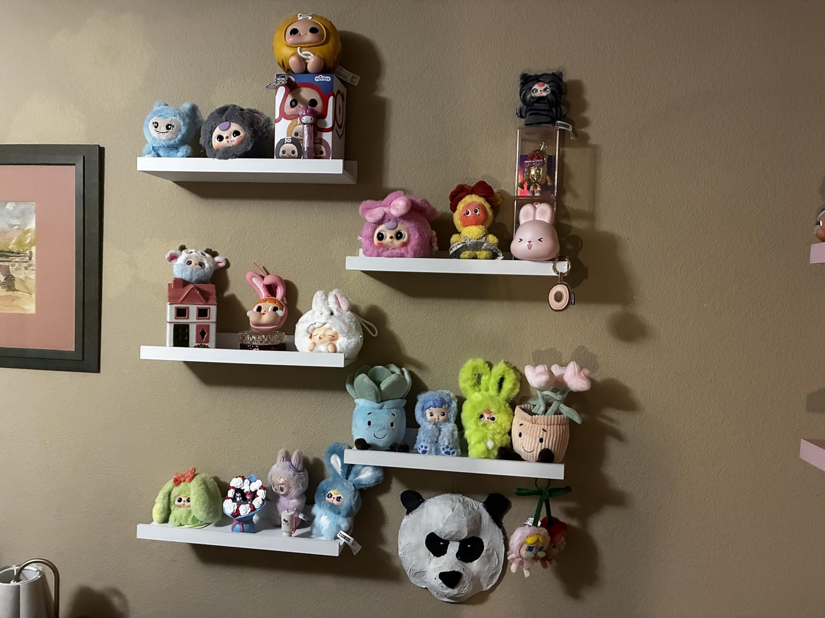 RICHER HOUSE 5-Set Floating Shelves with Lip, Black Wall Mounted Wood Shelf customer photo 2