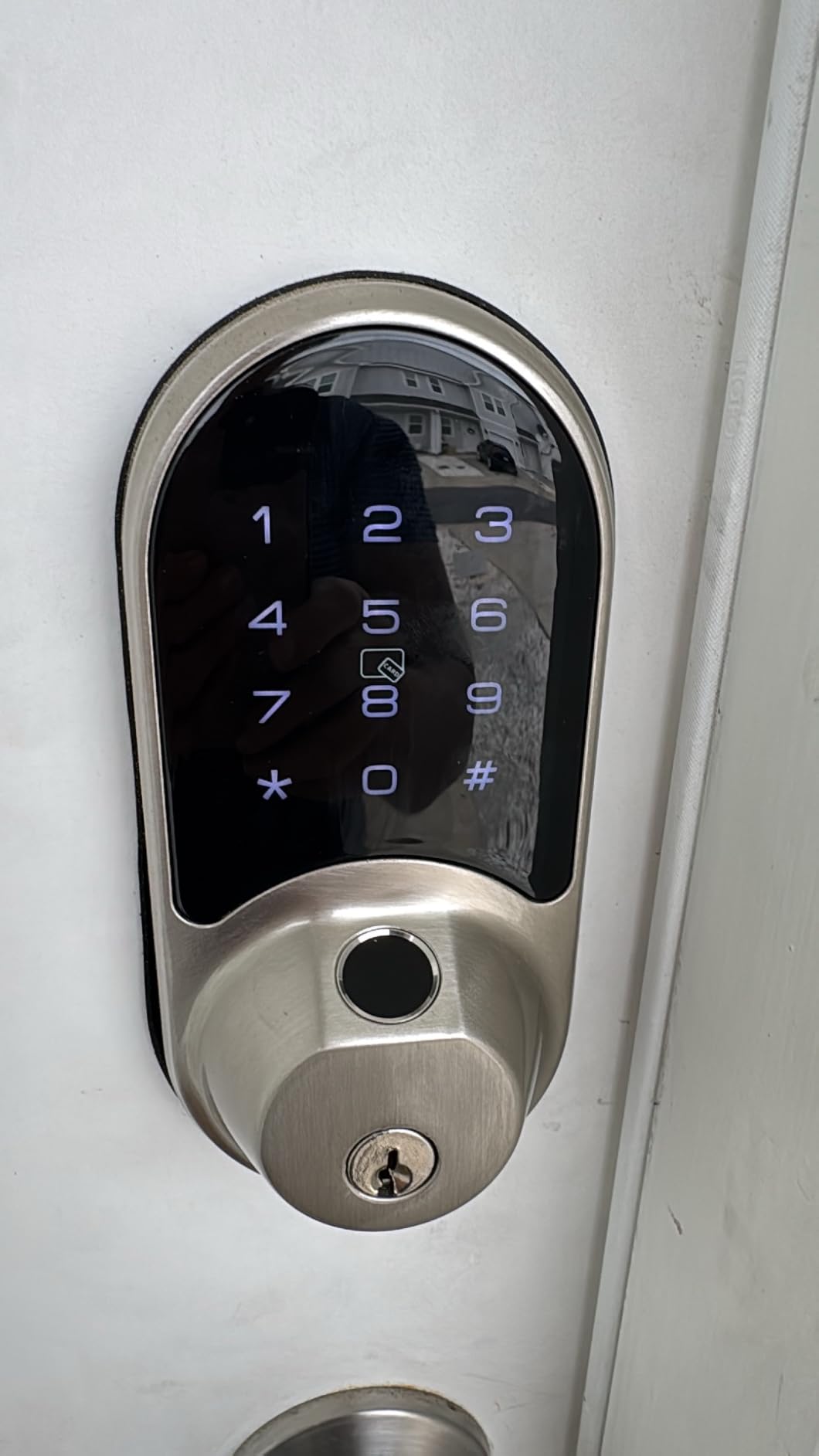 Veise RZ07 Fingerprint Smart Door Lock Deadbolt, App Control, Matte Black customer photo 1