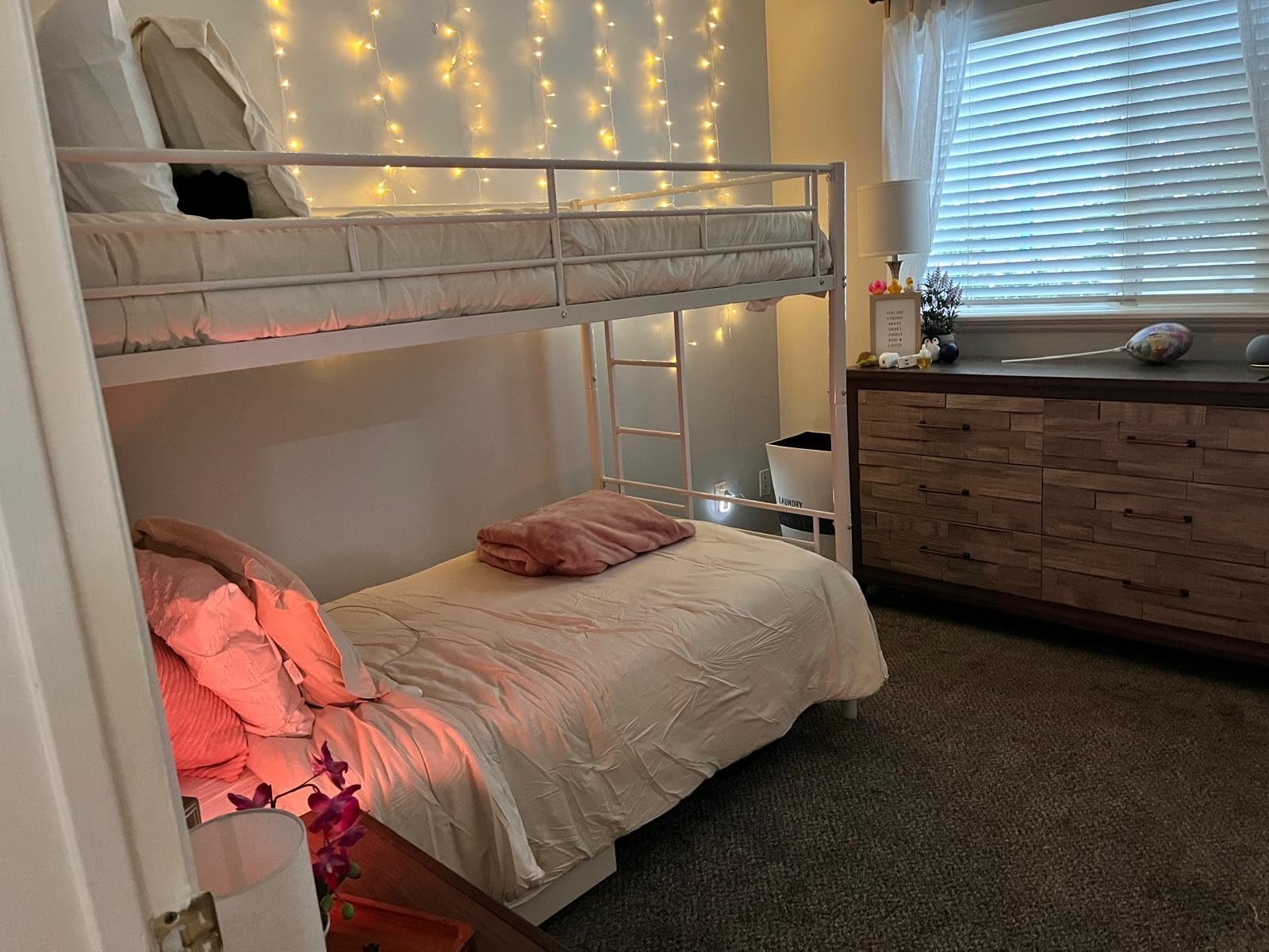 Metal Bunk Bed Twin Over Twin Sturdy Heavy Duty Bunk Beds customer photo 1