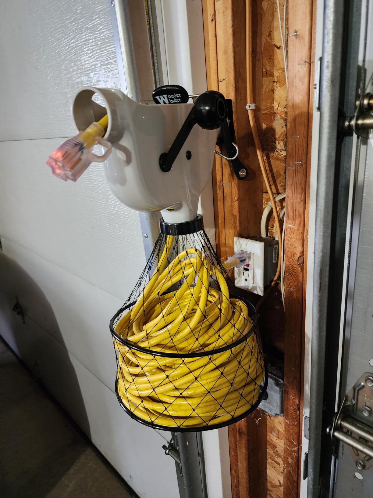 100 FT 12/3 Outdoor Extension Cord Waterproof, Heavy Duty Power Cord | 100FT Heavy Duty Flexible Cold-Resistant Long Power Cord Outside, 15Amp 1875W SJTW Yellow ETL Listed customer photo 2