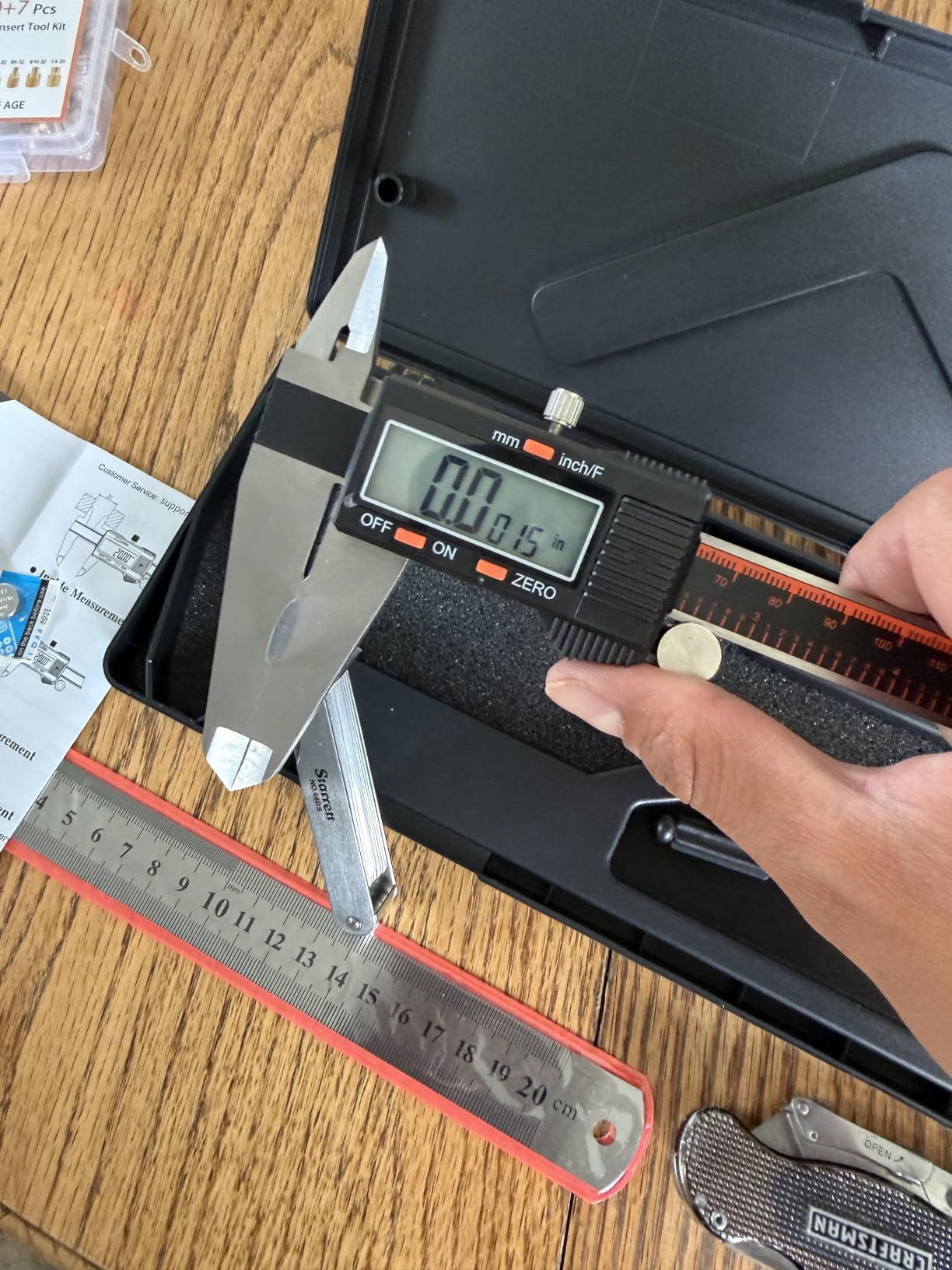 HARDELL Digital Caliper 6 Inch, Caliper Measuring Tool with Large LCD | Stainless Micrometer Calipers, Inch/mm Conversion, 4 Modes, Auto-Off and Sturdy Case. For DIY, 3D Printing and Jewelry customer photo 1