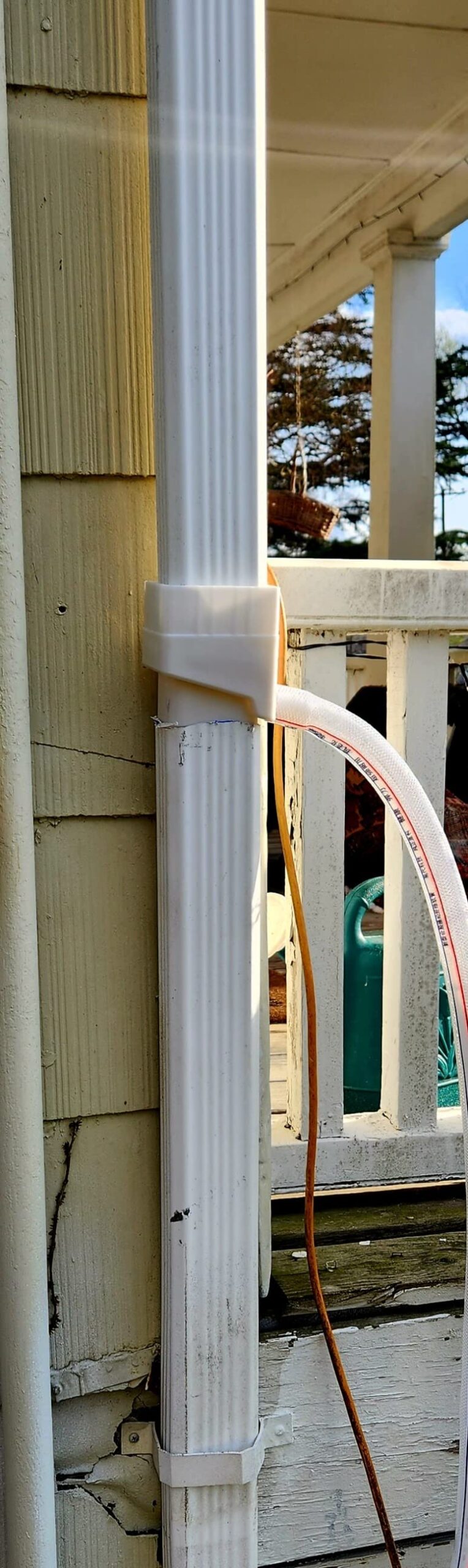Rainwater Collection System-Rainwater Collection Diverter Connector System-Raindrop Rainwater Colander Kit for Hose for Diverting Water Fits 2'' x 3'' Standard Downspout customer photo 1