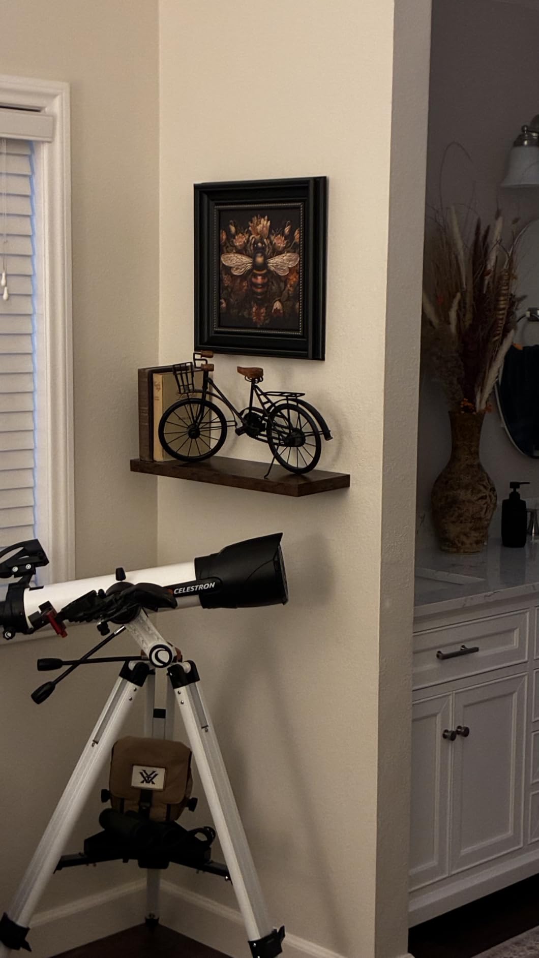 BAYKA Black Floating Shelves 15.7in, Set of 3, Wall Mount Rustic Wood Shelf customer photo 1