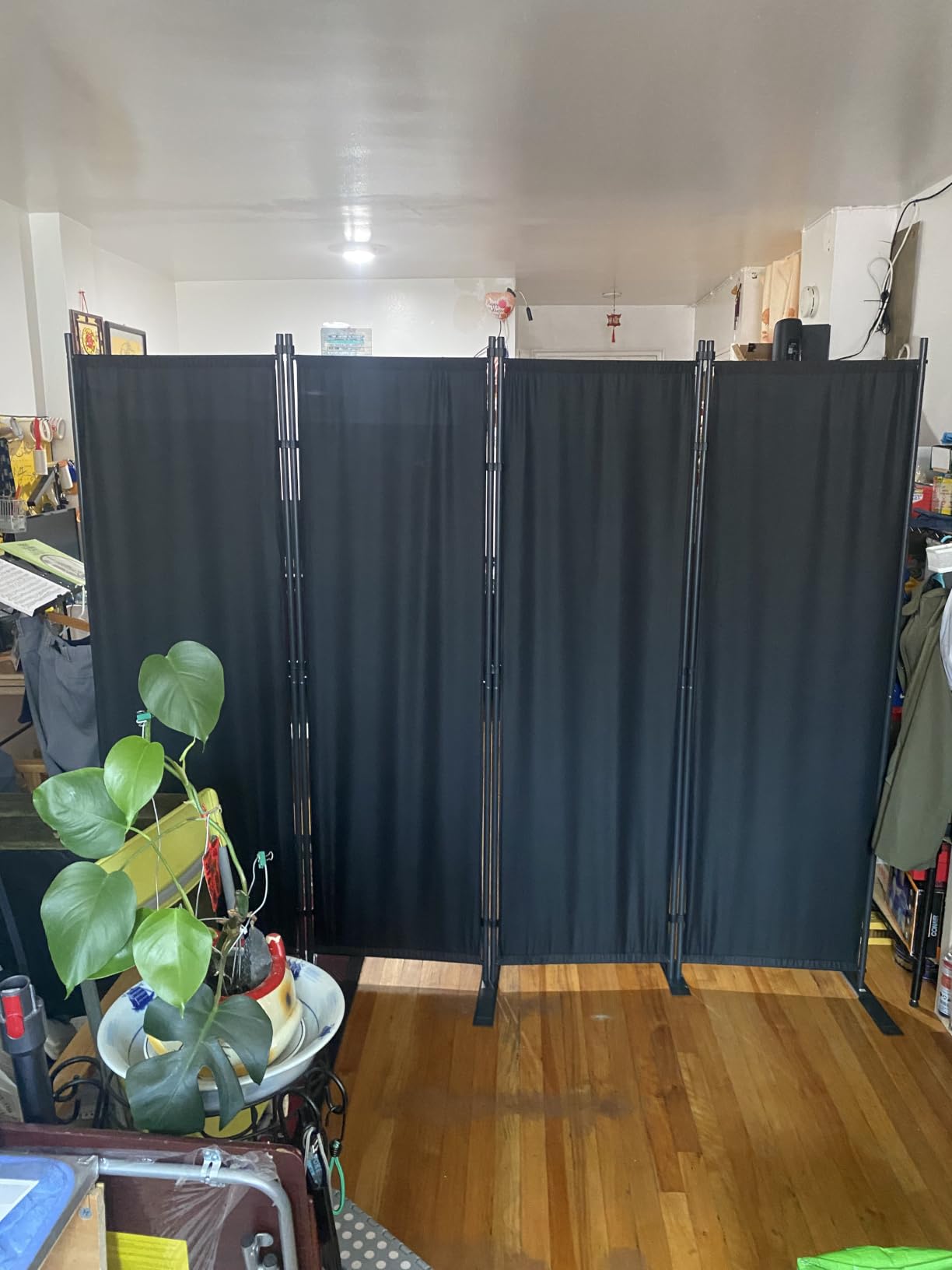 Room Divider 4 Panel-88''Wide,6FT Room Dividers and Folding Privacy Screens customer photo 2