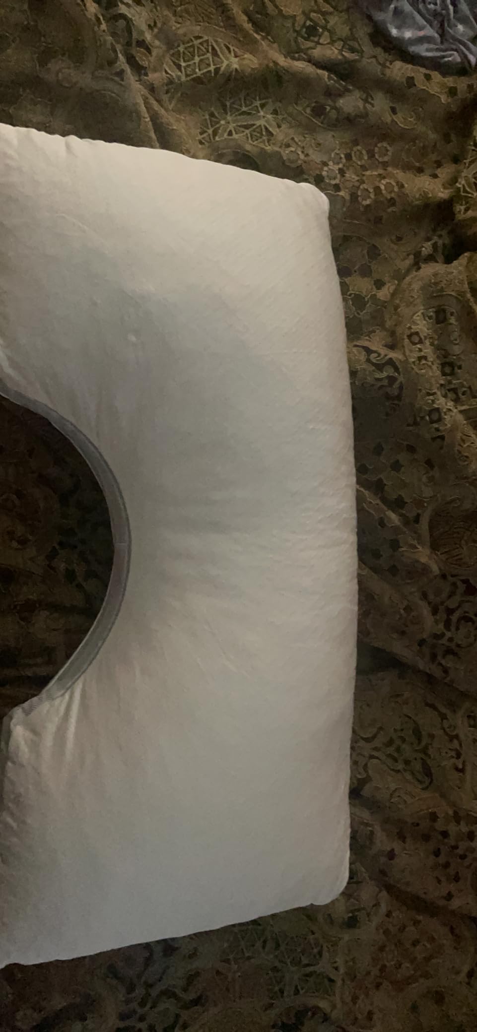 Coop Home Goods Cool+ Crescent Adjustable Pillow, Queen Size Plus Shaped Memory Foam Pillows with Cooling Gel, Neck Support, Back or Side Sleeper Pillow, CertiPUR US/GREENGUARD Gold customer photo 1