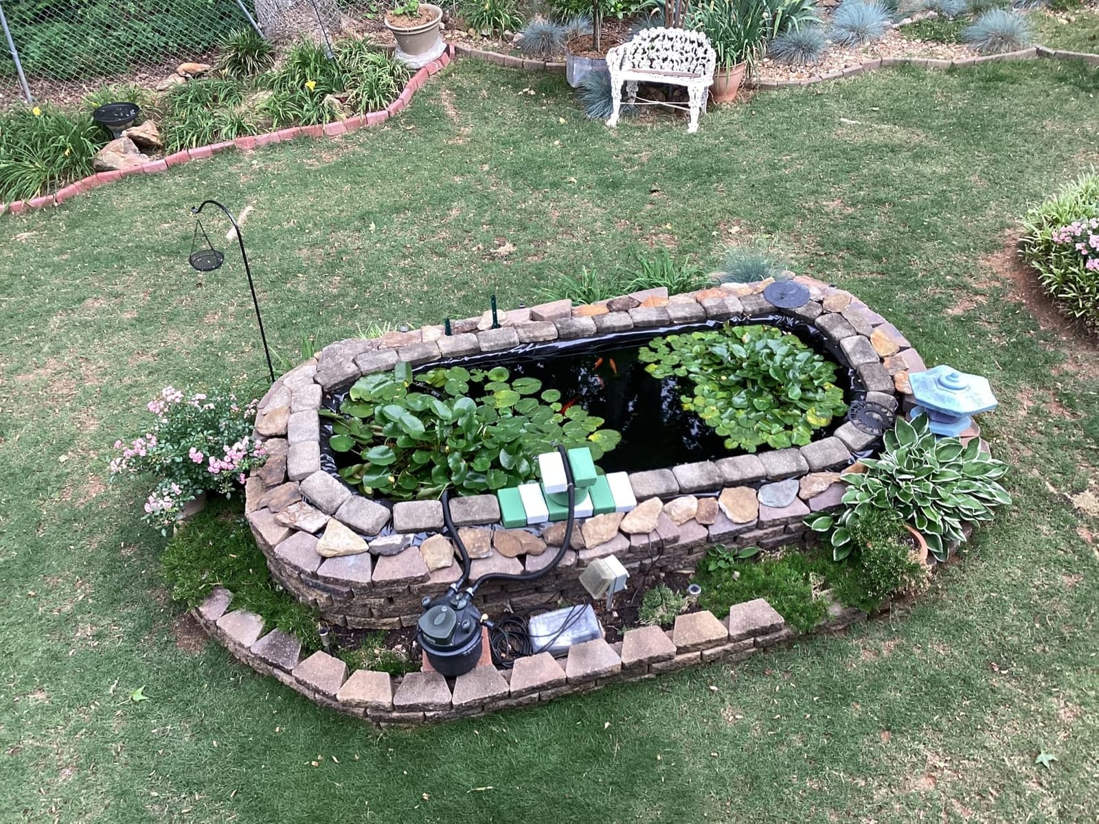 Adroiteet 10 x 15 FT Pond Liner, 20 Mil HDPE Pond Liners for Outdoor Ponds | Fish Pond Aquaculture Koi Ponds for Garden Landscape Fountain Waterfall customer photo 2