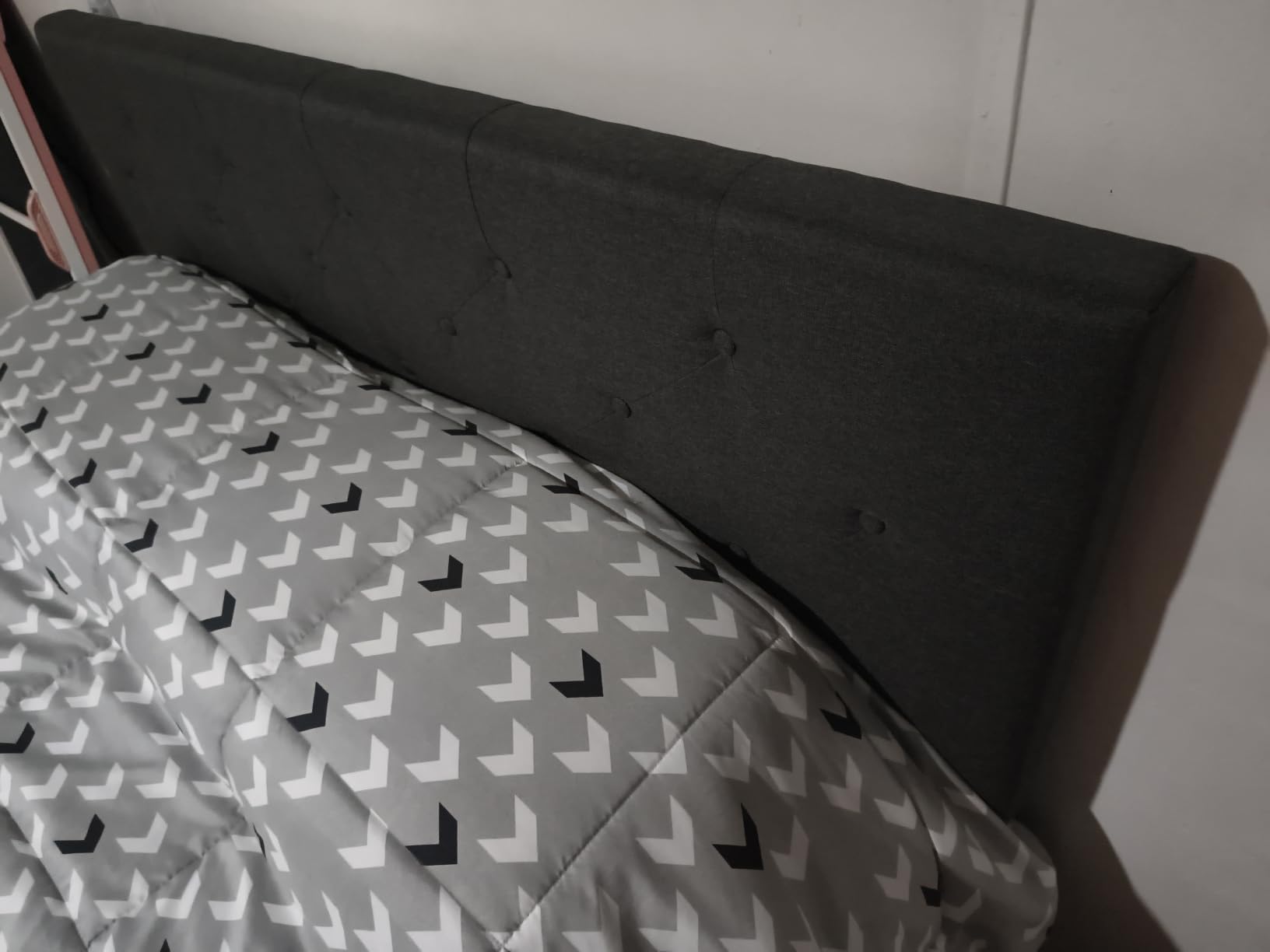 Allewie Queen Size Storage Bed Frame with 4 Underbed Drawers, Upholstered Platform Bed with Adjustable Headboard, Diamond Button Tufted, Easy Assembly, Noise-Free, No Box Spring Needed, Light Grey customer photo 1