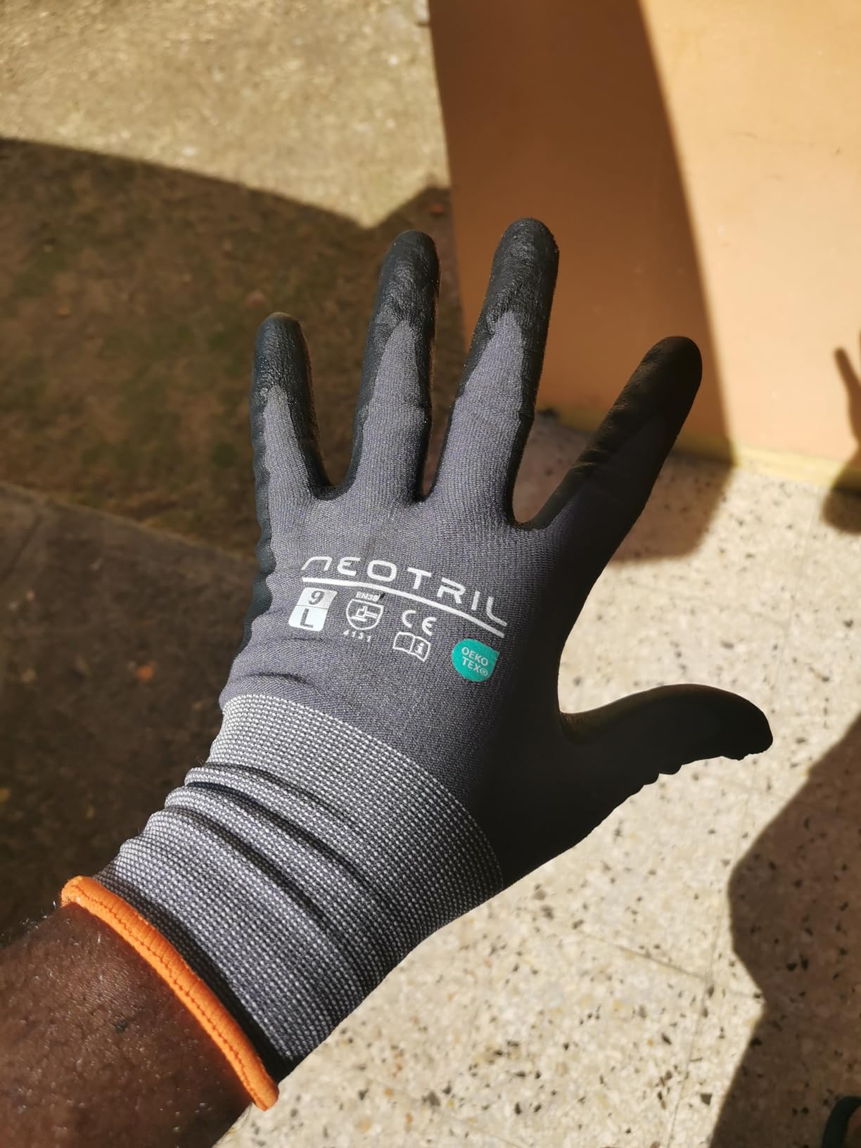 NEOTRIL Safety Work Gloves MicroFoam Nitrile Coated-3/6/12/36 Pairs,Breathable Nylon Working Gloves for Men Women customer photo 1