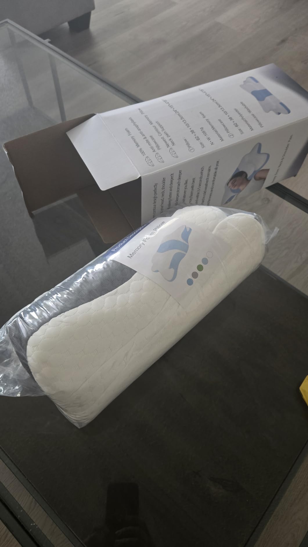 CHxxy Memory Foam Pillows, Cervical Pillow for Neck & Shoulder Pain Relief customer photo 1