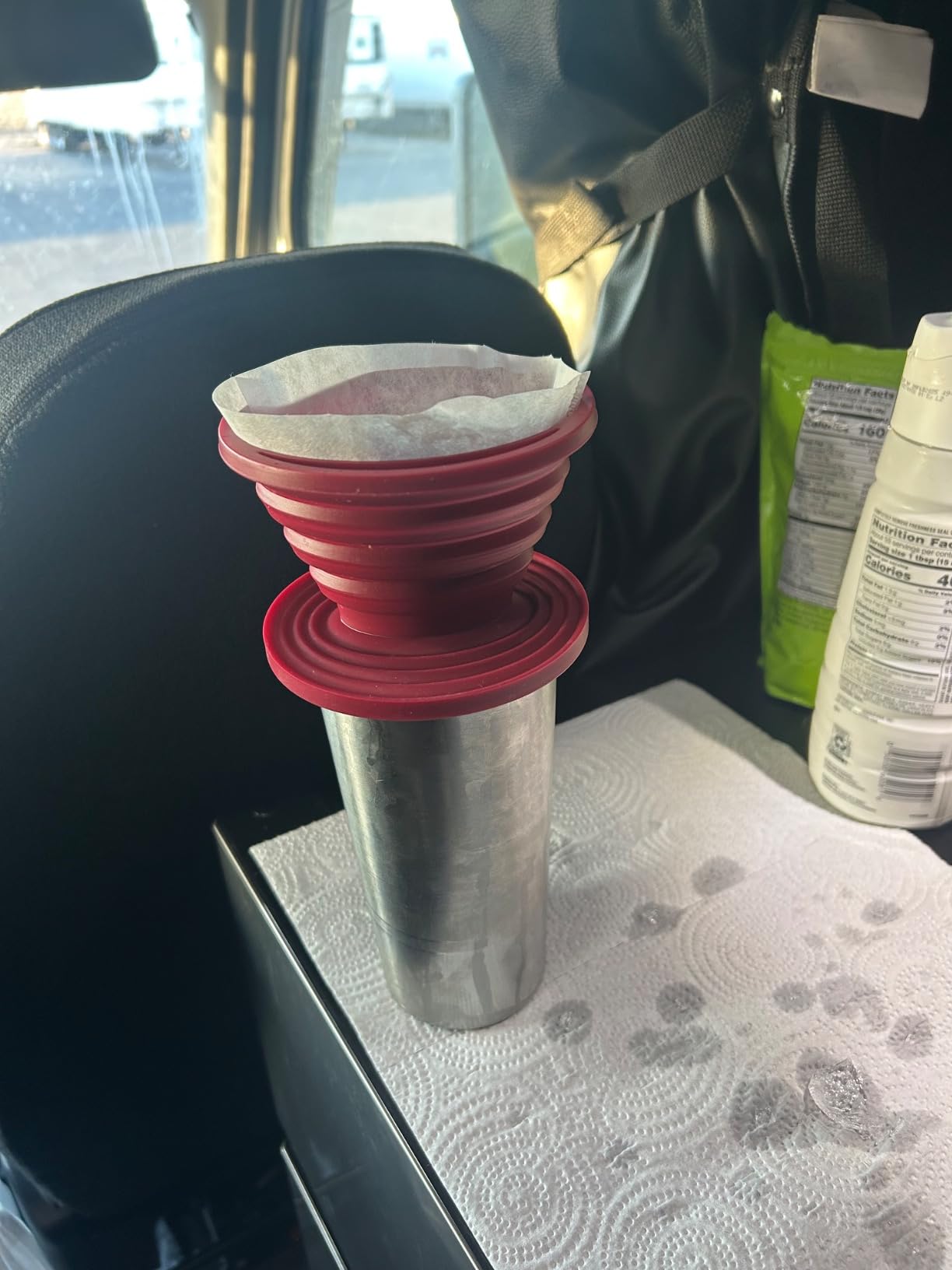 Attsky Collapsible Pour Over Coffee Dripper for Camping, 2-Pack, Red customer photo 2
