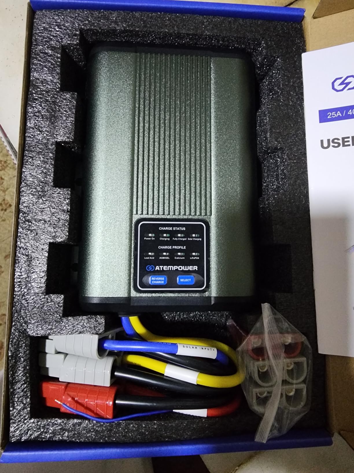 40A DC to DC Battery Charger with Anderson Plug Reverse Charge Solar Input MPPT for AGM, Gel, Calcium, Lead Acid, LiFePO4 Batteries of 4WDs, RVs, Campers, Trailers On-Board Charger customer photo 1