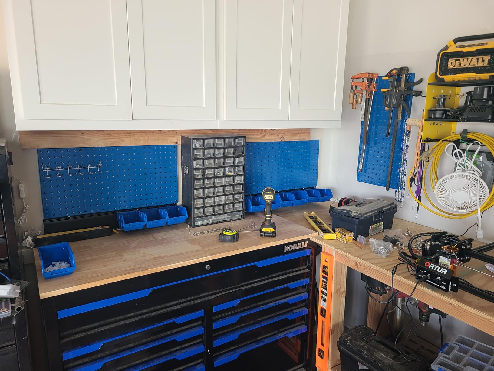 Ultrawall Pegboard Wall Organizer, Black Metal Peg board Panels customer photo 1
