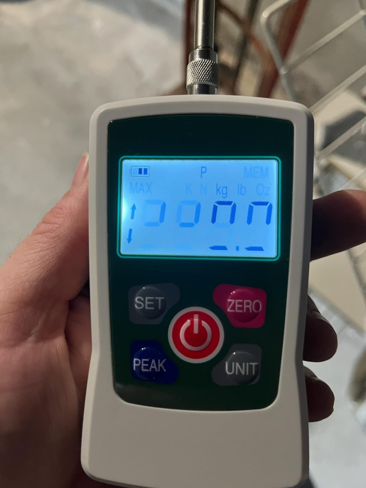 500N Digital Force Gauge High-Precision Trigger Pull Gauge for Tension & Compression Testing (N, kg, lb, oz) Push-Pull Meter with Real-Time/Peak/First Peak Modes for Quality Control & Material Testing customer photo 2
