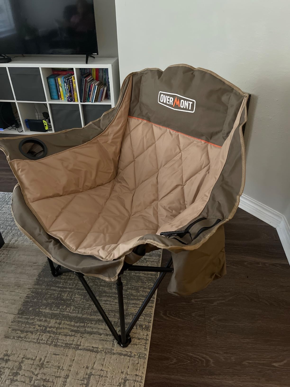Overmont Oversized Camping Chair for Adults - 450 lb Fully Padded High Back customer photo 1