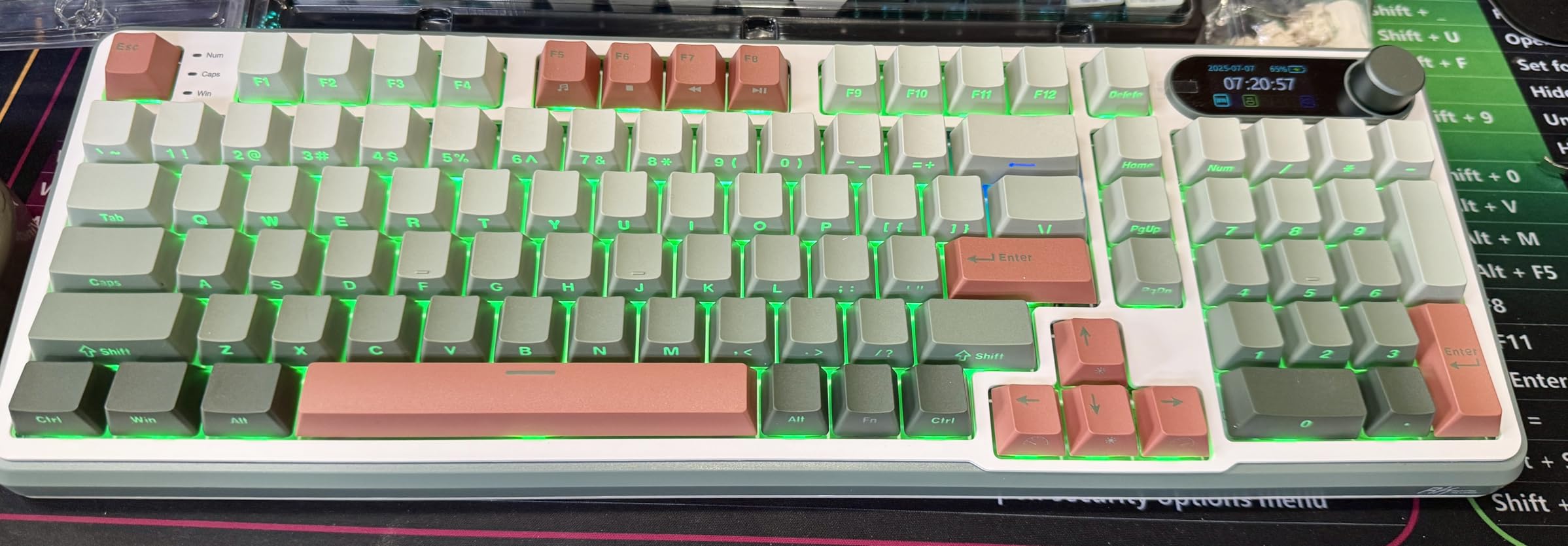 XVX PBT Keycaps - Side Print Keycaps 60 65 75 100 Percent, Double Shot Shine Through Custom Key caps, Black 136 Keys Set, OEM Profile, Minimalist Style Phantom for Cherry Gateron MX Switche Keyboard customer photo 2