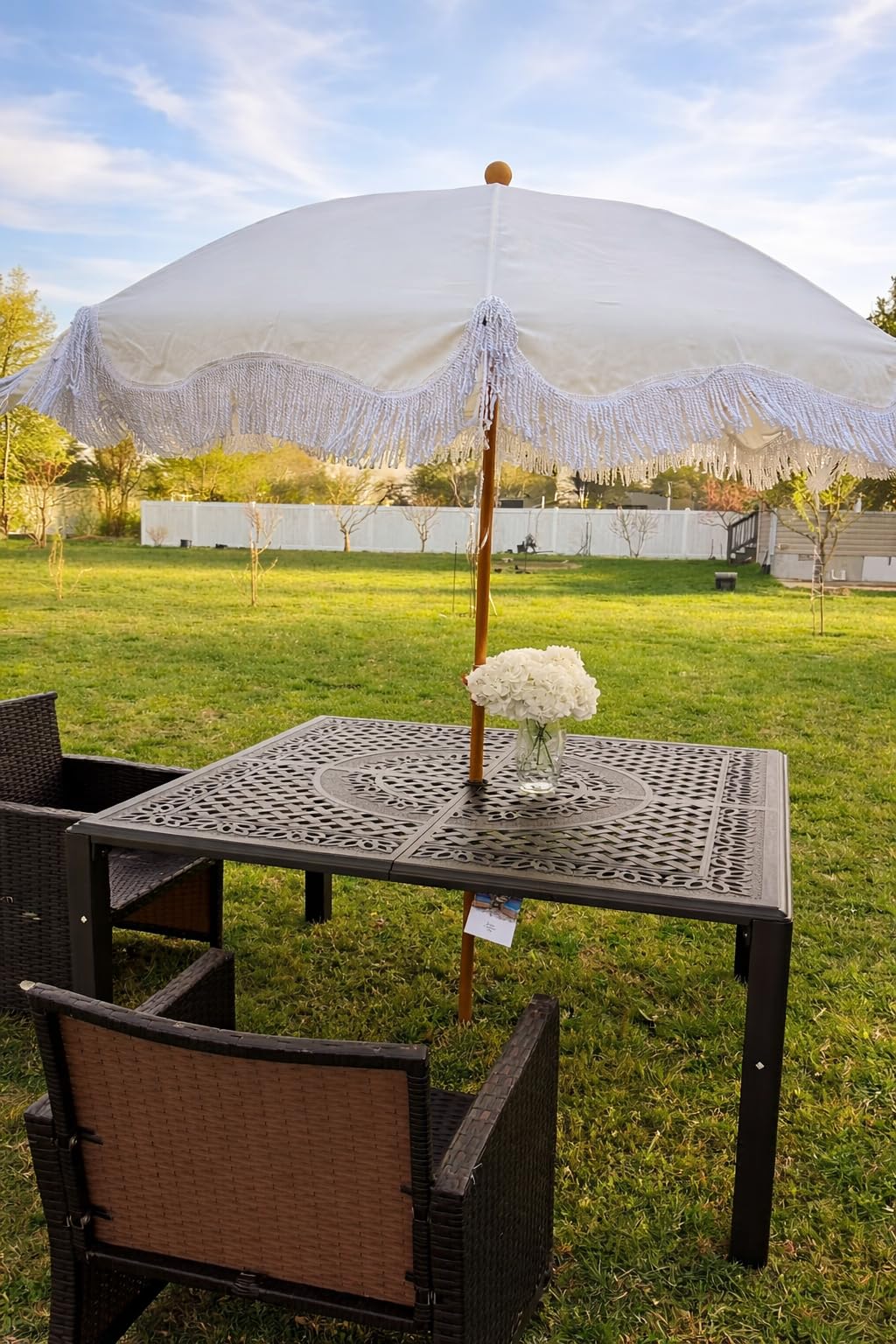 PHI VILLA Round Patio Dining Table 54